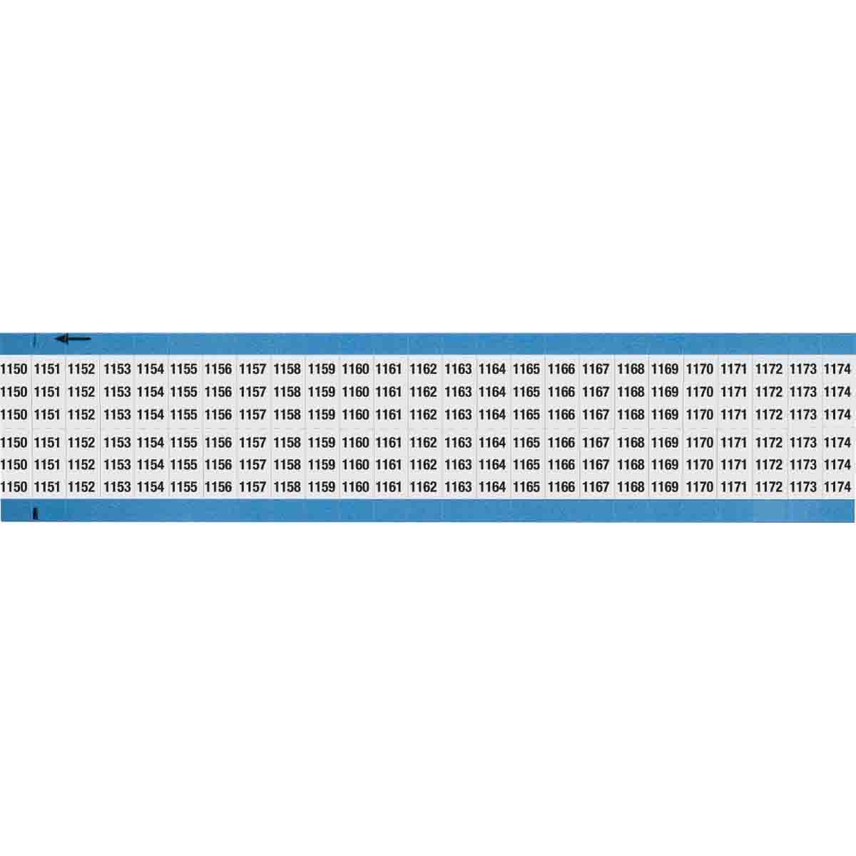 WM-1150-1174-SC-PK Wire Marker .75in H x 0.36in W 1150-1174
