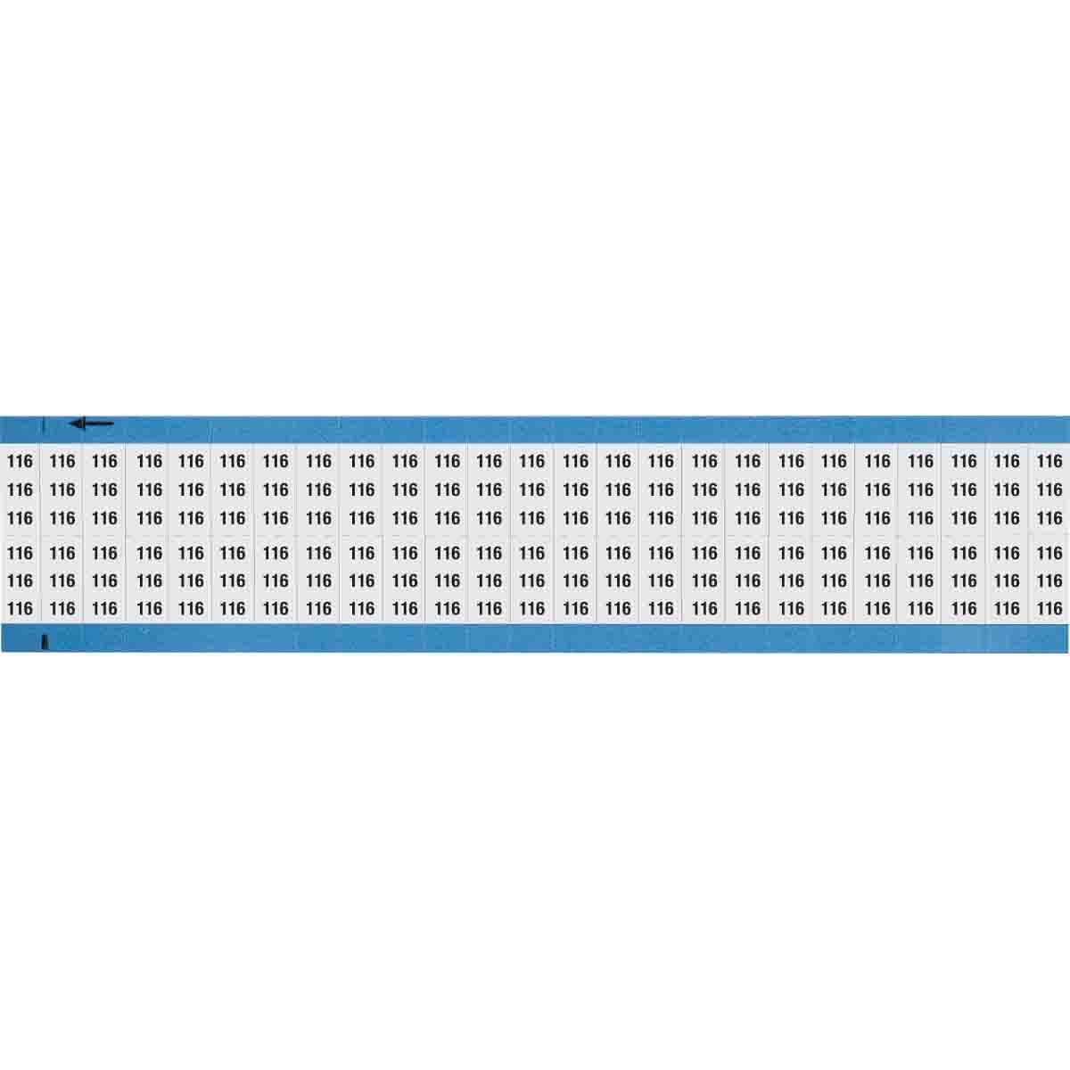 WM-116-SC-PK Wire Marker 0.75in H x 0.36in W, 116