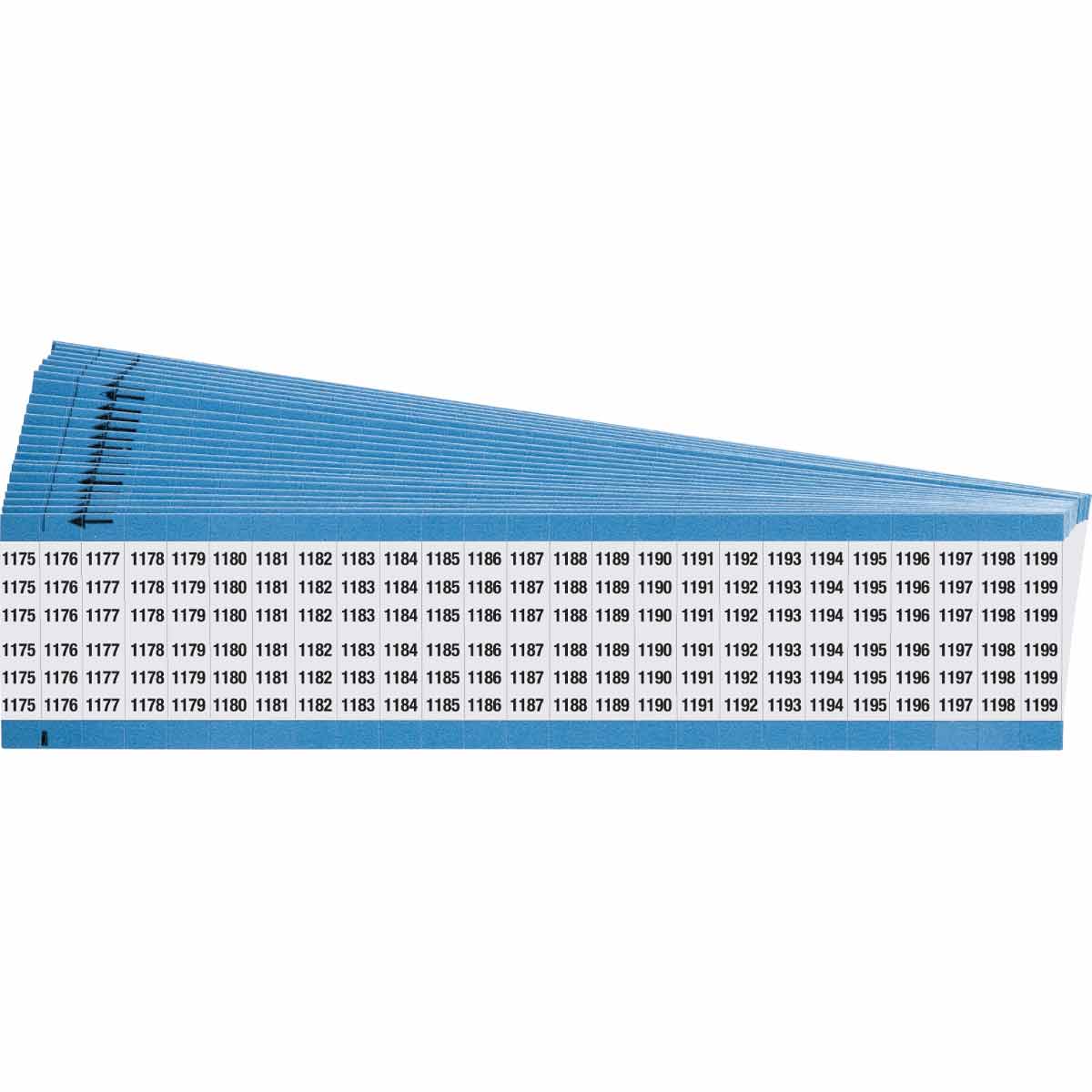 WM-1175-1199-PK Wire Marker 1.5in H x 0.88in W 1175-1199