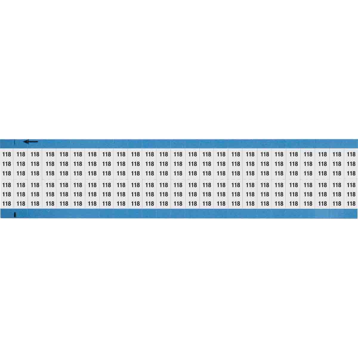 WM-118-SC-PK Wire Marker 0.75in H x 0.36in W, 118