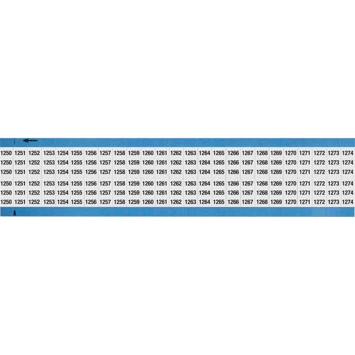WM-1250-1274-SC-PK Wire Marker .75in H x 0.36in W 1250-1274