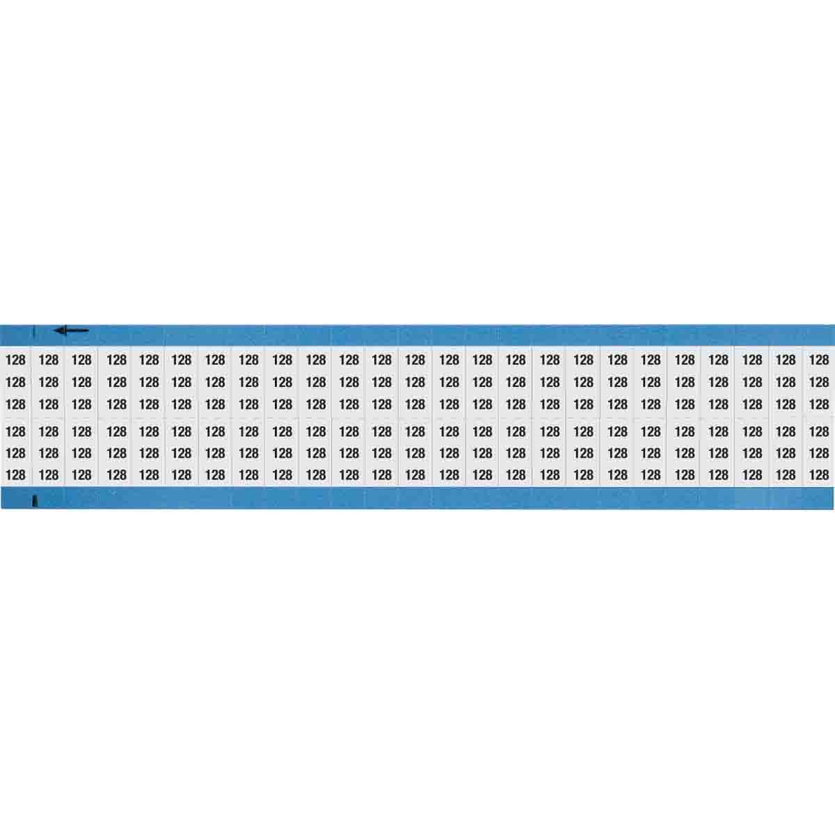 WM-128-SC-PK Wire Marker 0.75in H x 0.36in W, 128