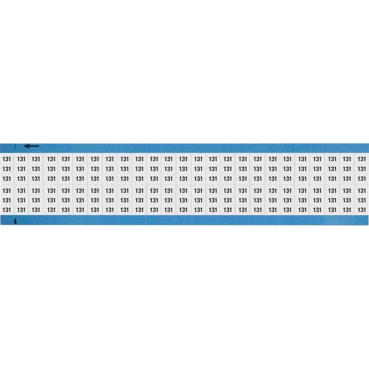 WM-131-SC-PK Wire Marker 0.75in H x 0.36in W, 131