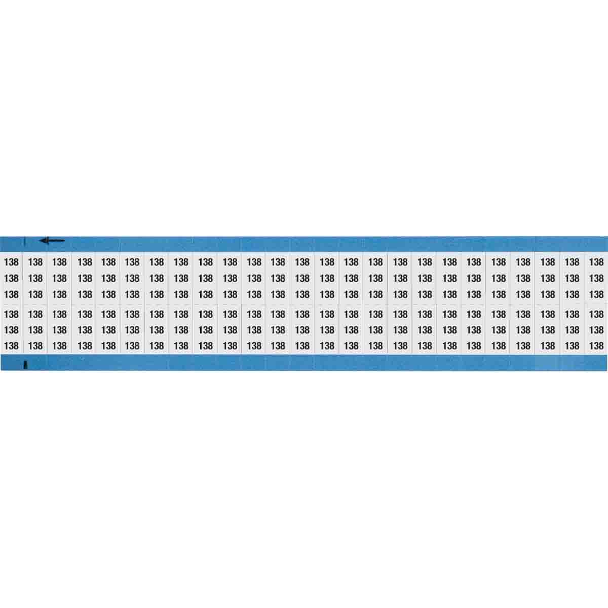 WM-138-SC-PK Wire Marker 0.75in H x 0.36in W, 138