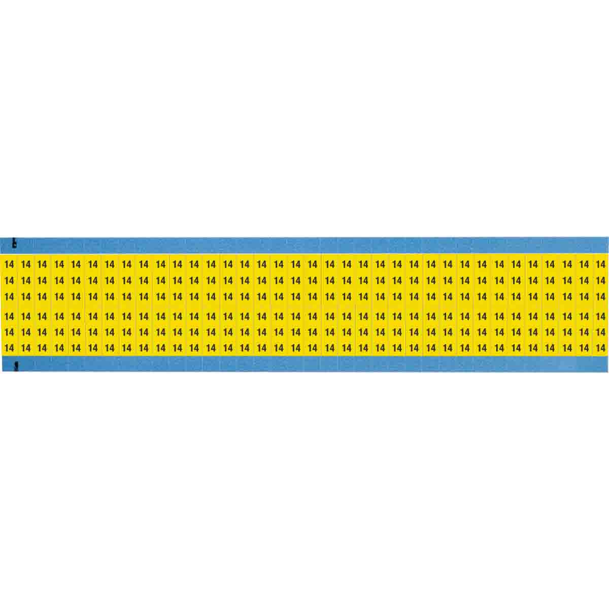 WM-14-YL-SC-PK Wire Marker 0.75in H x 0.25in W, 14