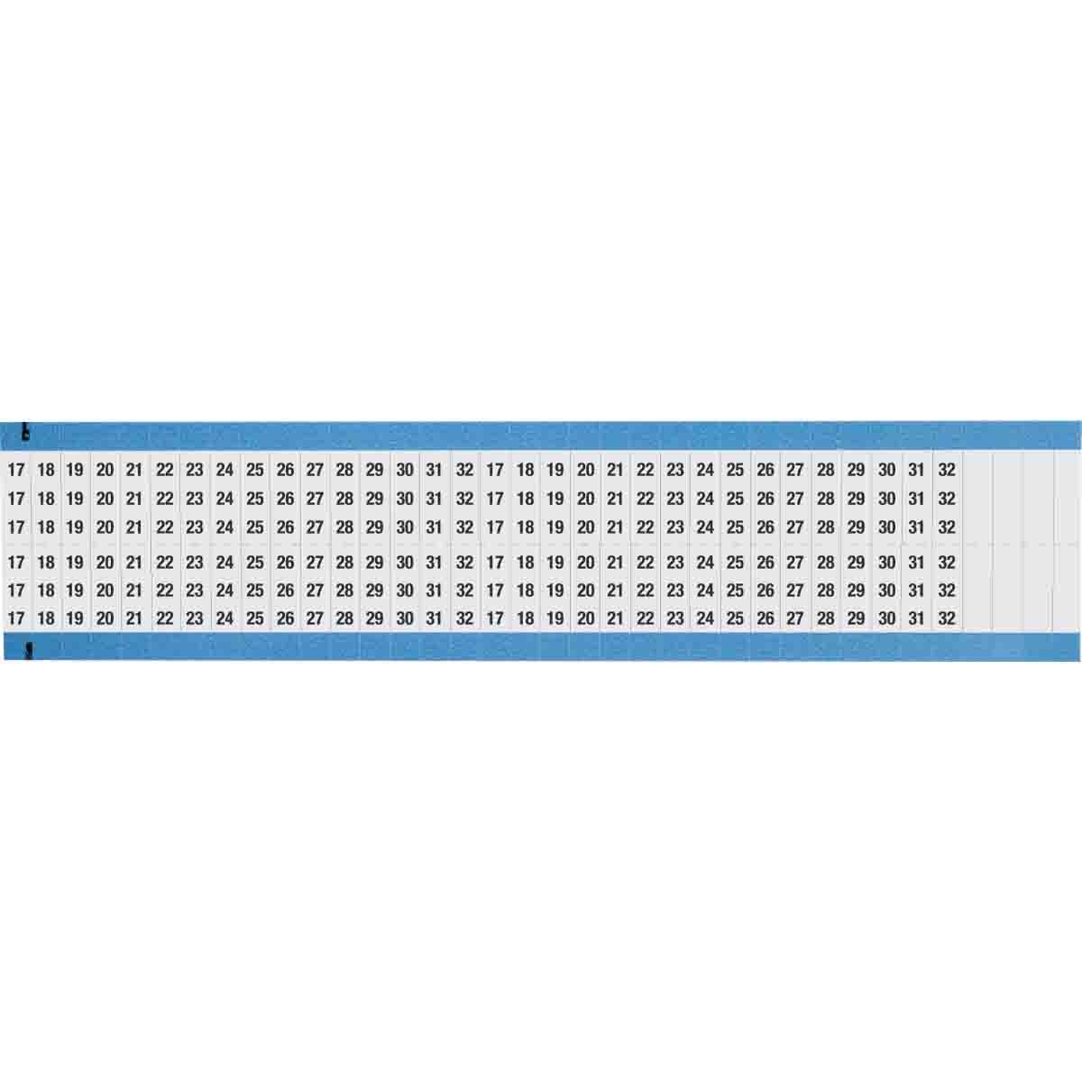 WM-17-32-DC-SC-PK Wire Marker 0.75in H x 0.27in W, 17-32