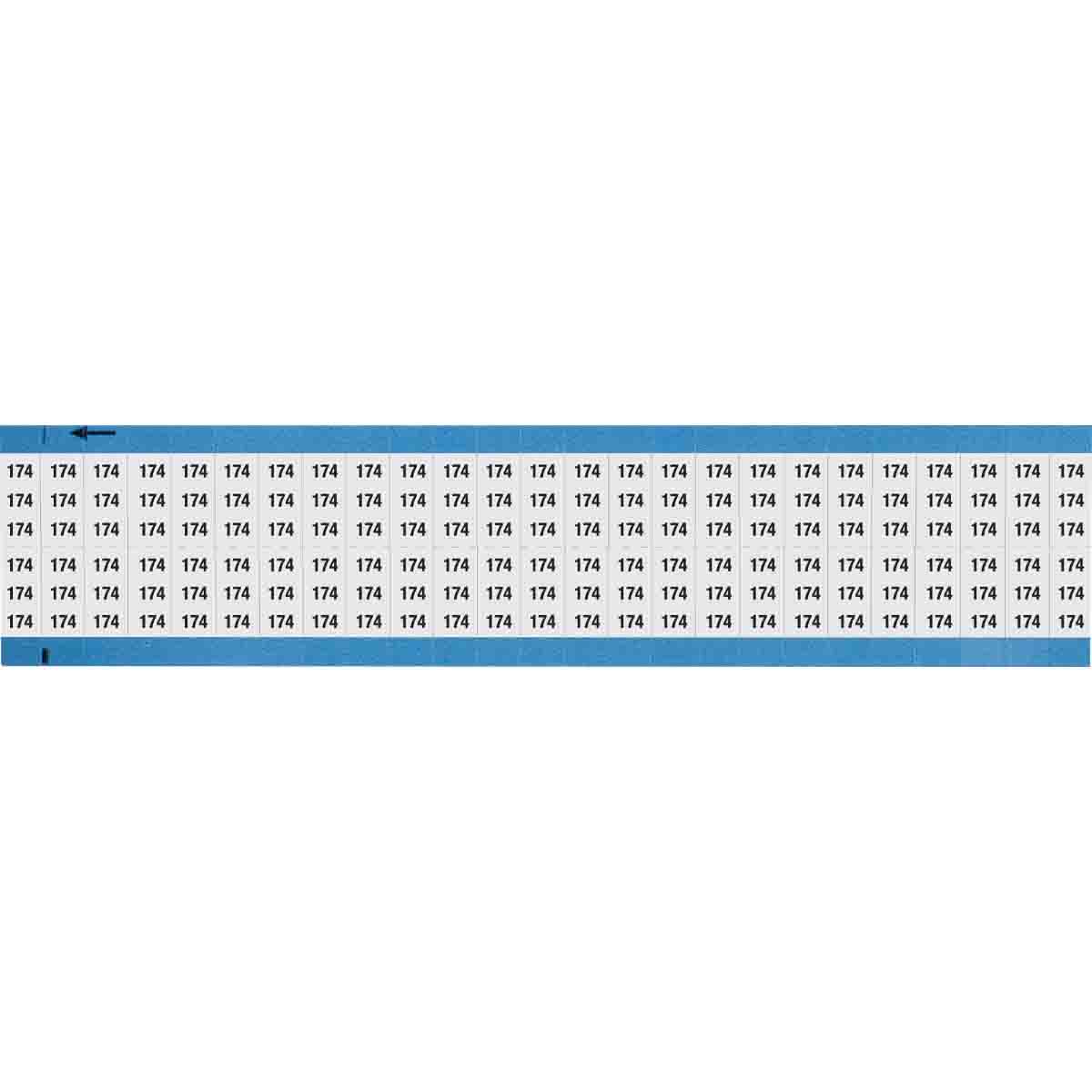 WM-174-SC-PK Wire Marker 0.75in H x 0.36in W, 174