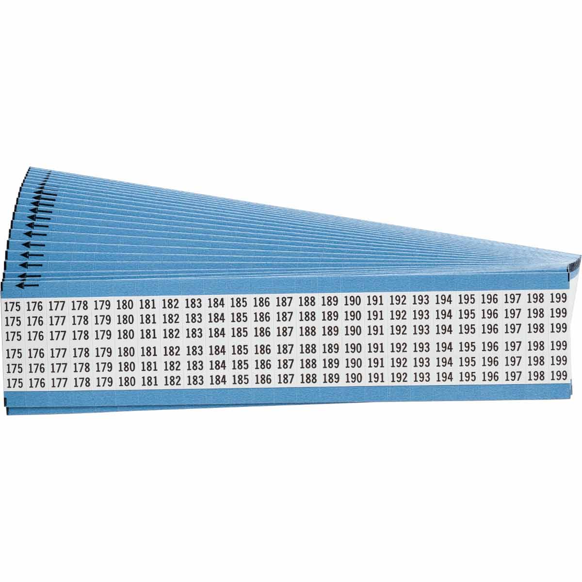 WM-175-199-PK Wire Marker 1.5in H x 0.75in W, 175-199
