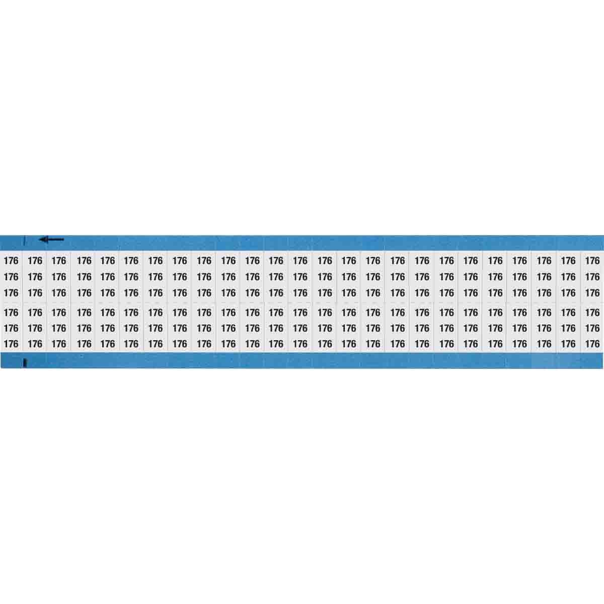 WM-176-SC-PK Wire Marker 0.75in H x 0.36in W, 176