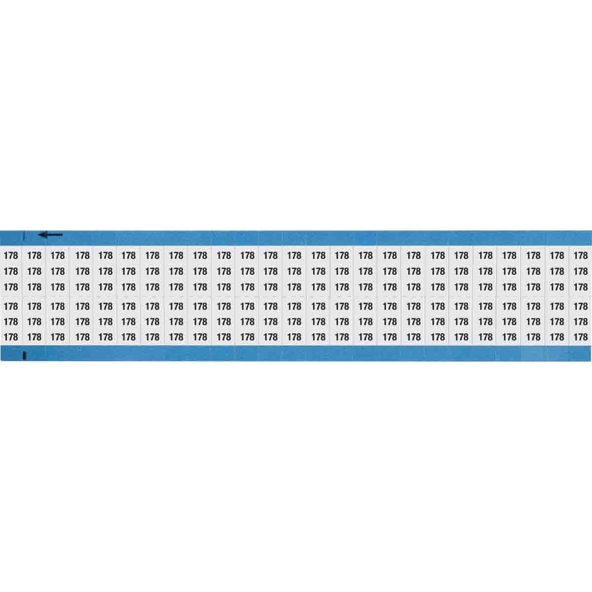 WM-178-SC-PK Wire Marker 0.75in H x 0.36in W, 178