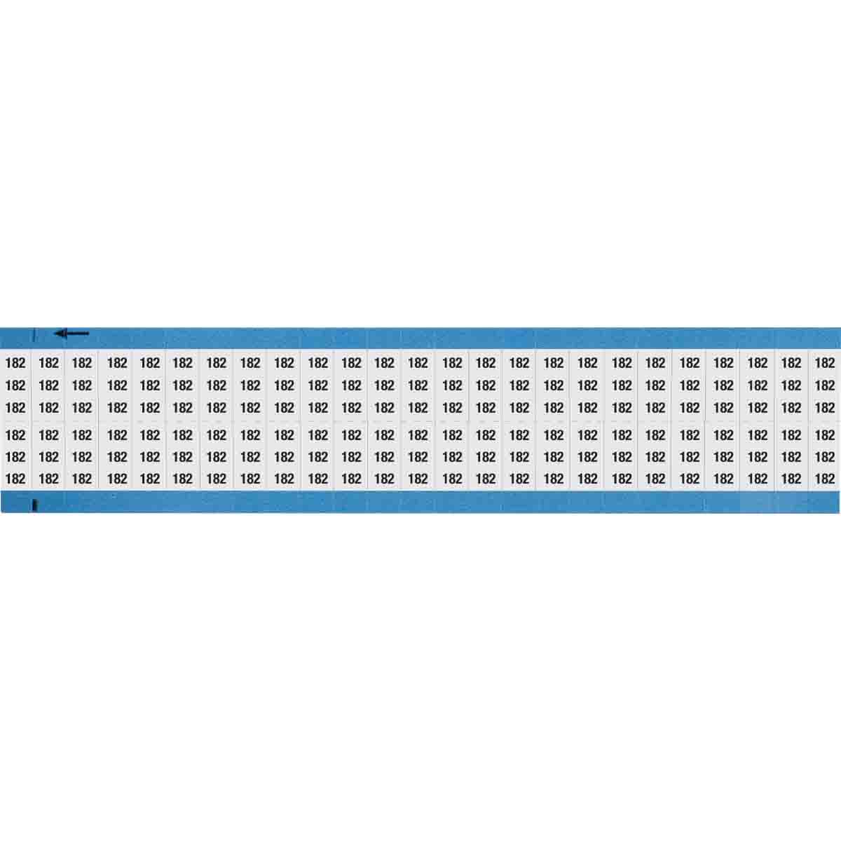 WM-182-SC-PK Wire Marker 0.75in H x 0.36in W, 182