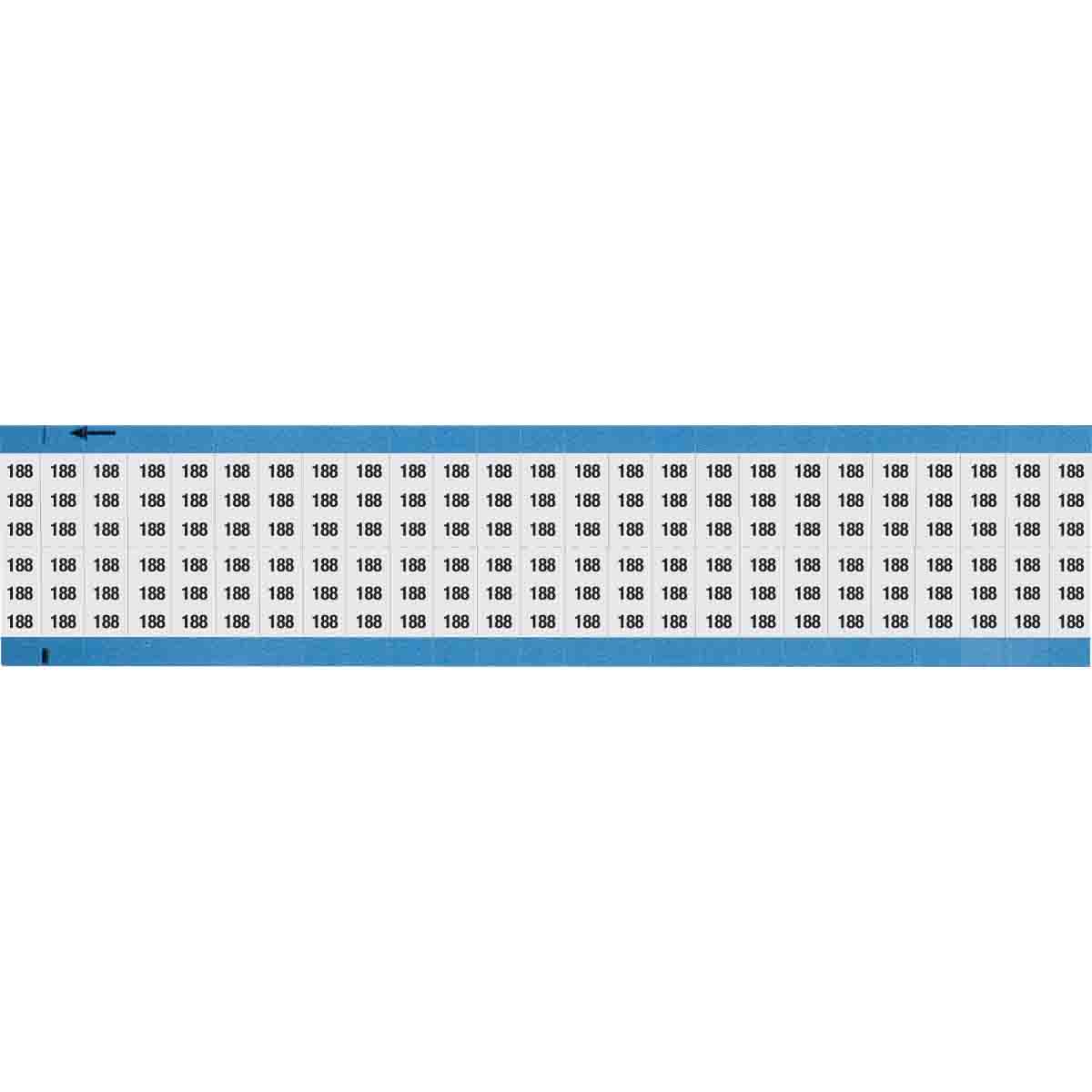 WM-188-SC-PK Wire Marker 0.75in H x 0.36in W, 188