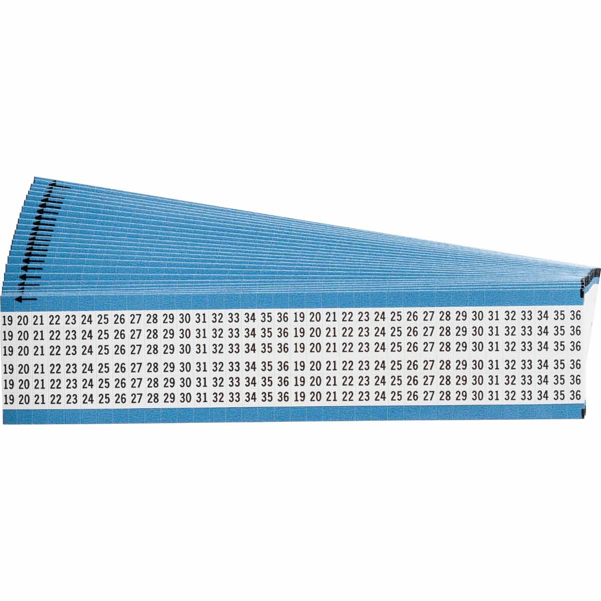 WM-19-36-PK Wire Marker 1.5in H x 0.5in W, 19 to 36
