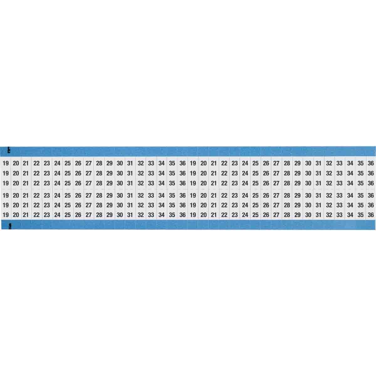 WM-19-36-SC-PK Wire Marker 0.75in H x 0.25in W, 19 to 36
