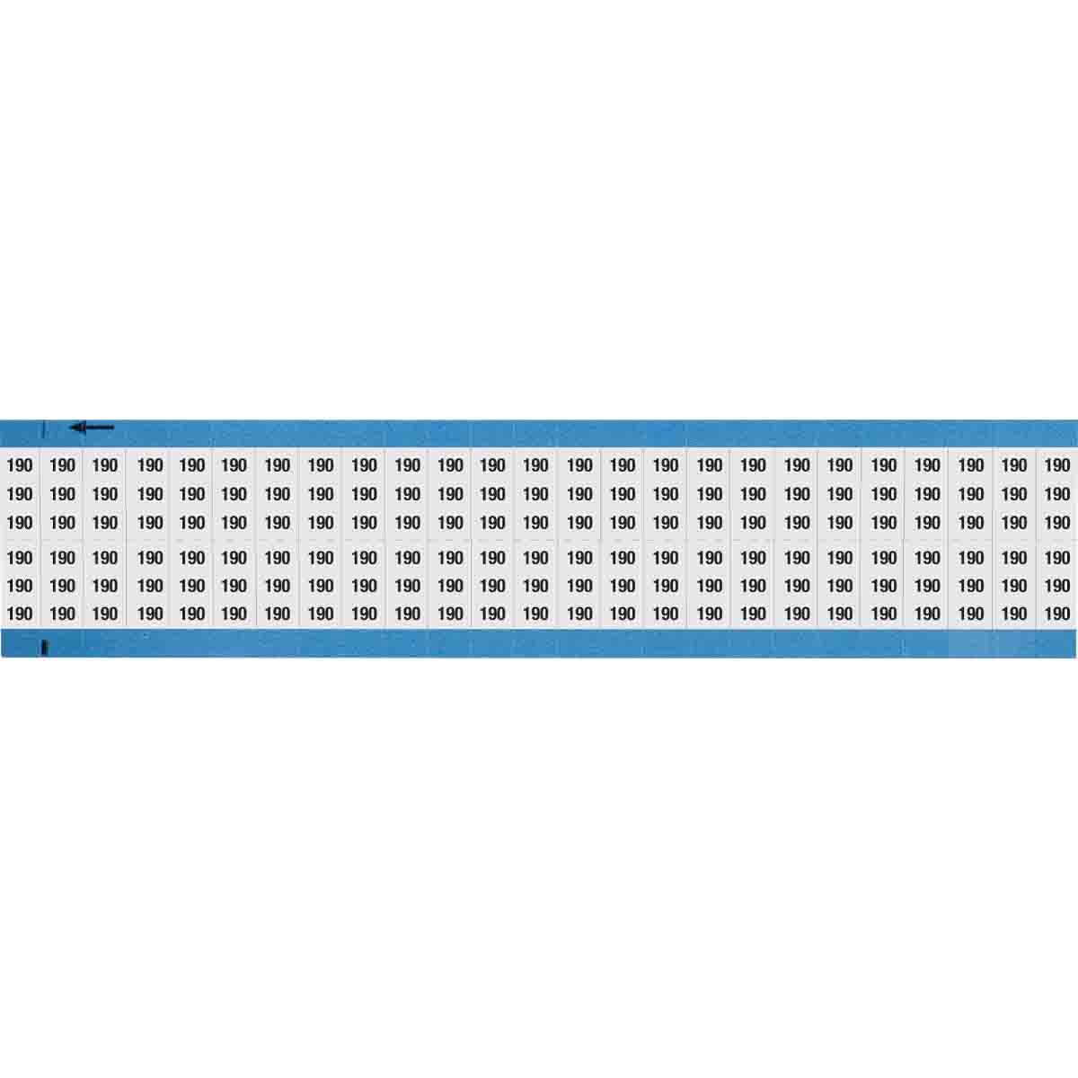 WM-190-SC-PK Wire Marker 0.75in H x 0.36in W, 190