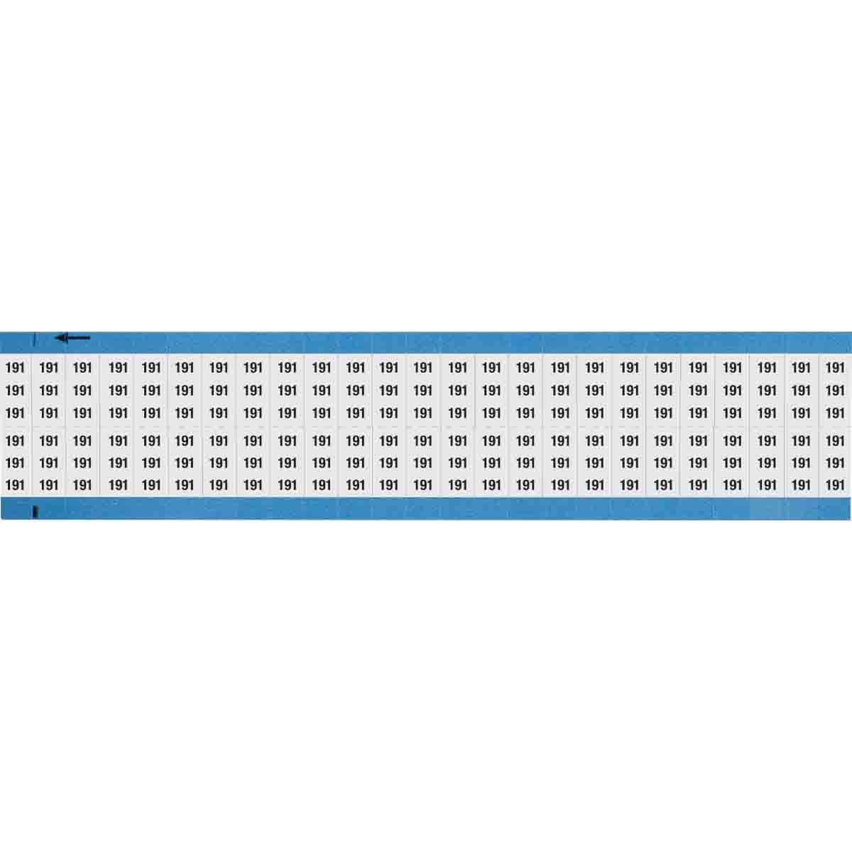 WM-191-SC-PK Wire Marker 0.75in H x 0.36in W, 191