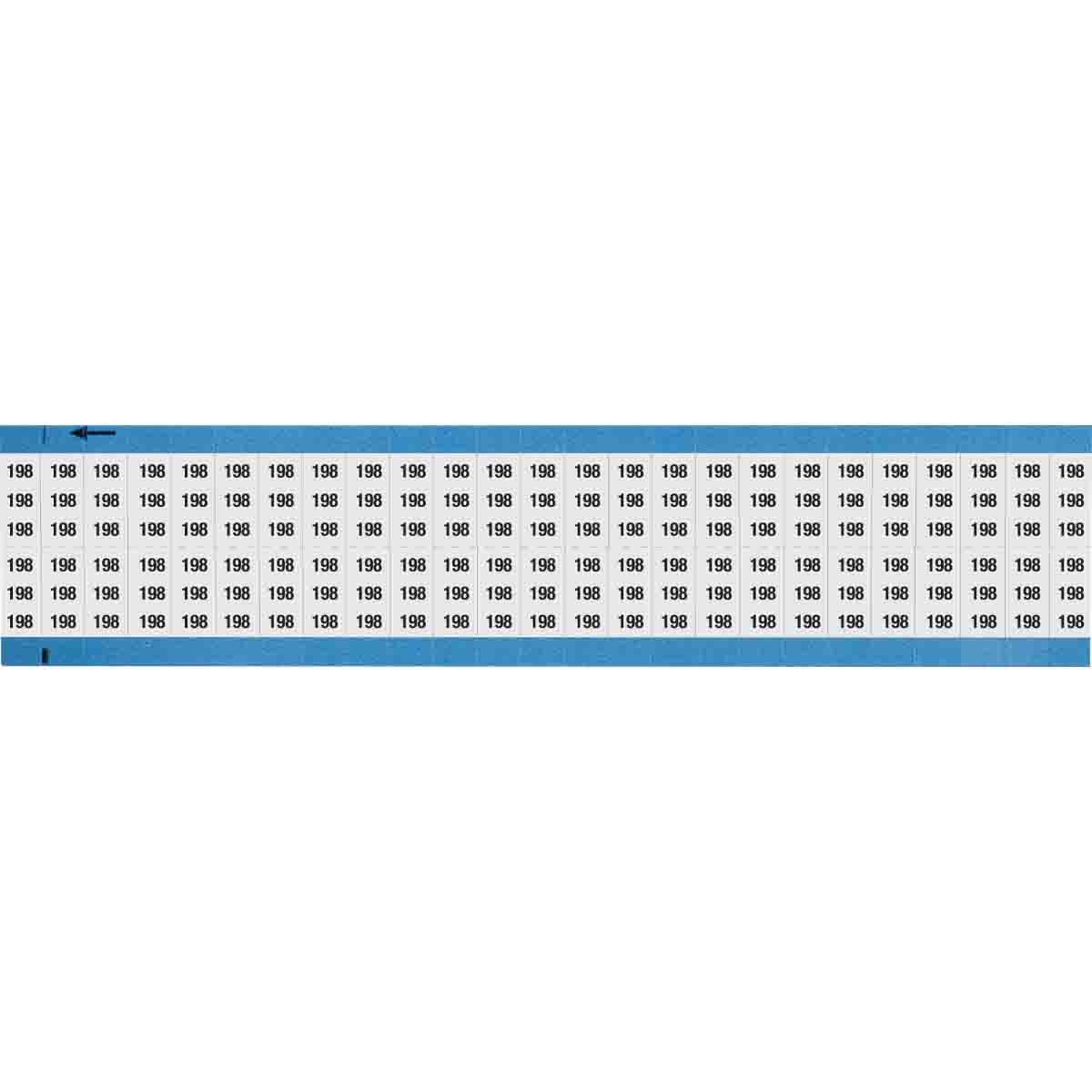 WM-198-SC-PK Wire Marker 0.75in H x 0.36in W, 198