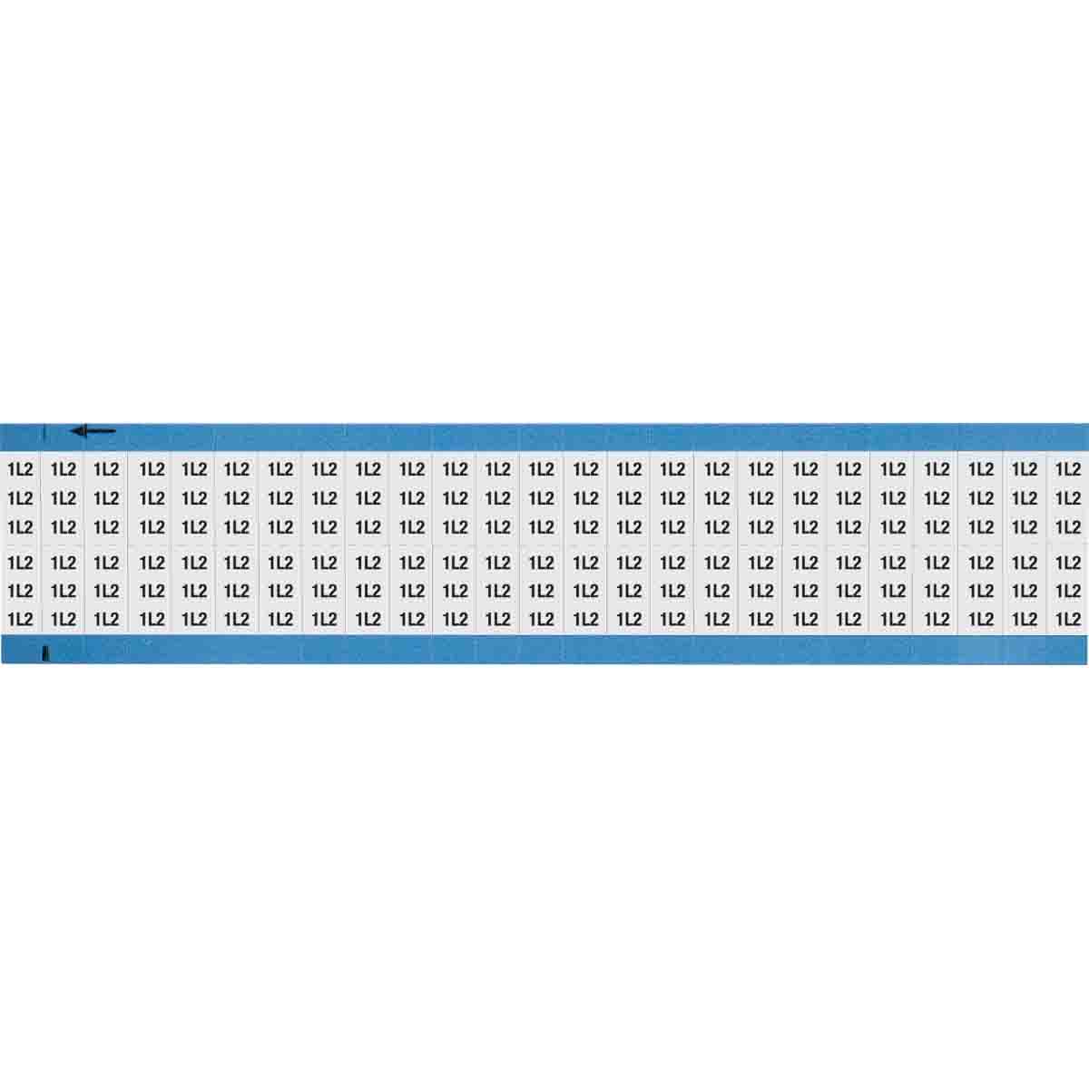 WM-1L2-SC-PK Wire Marker 0.75in H x 0.36in W, 1L2