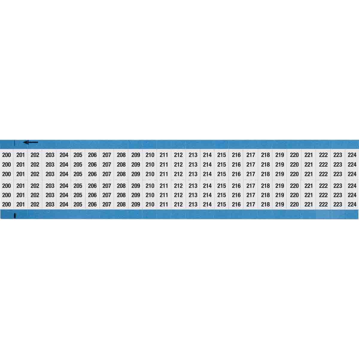 WM-200-224-SC-PK Wire Marker 0.75in H x 0.36in W, 200-224