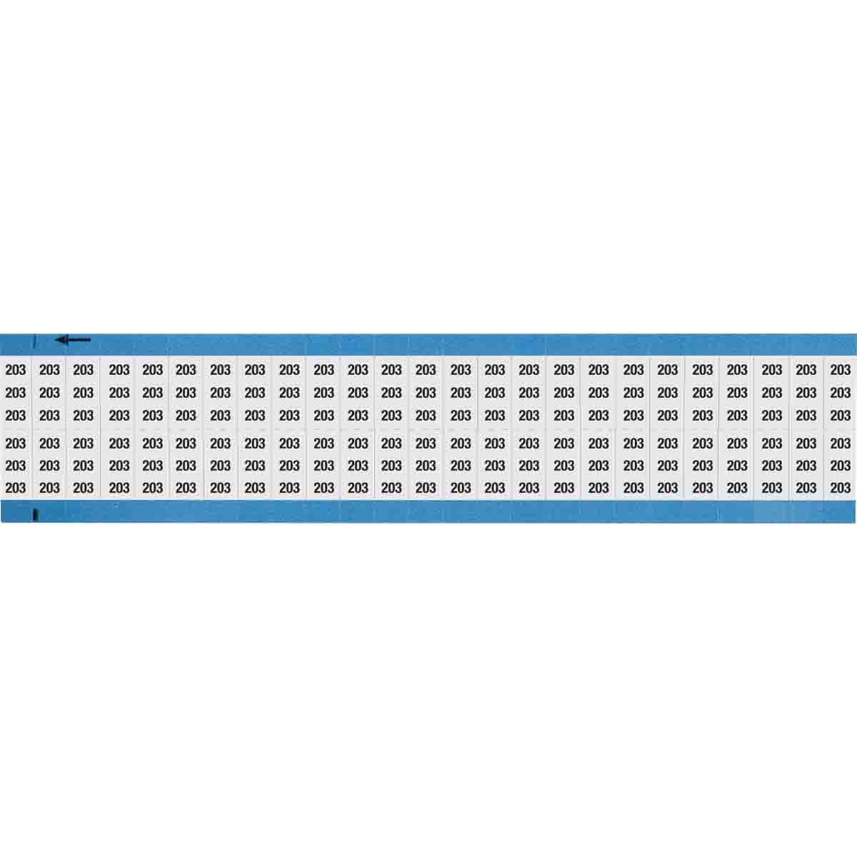 WM-203-SC-PK Wire Marker 0.75in H x 0.36in W, 203