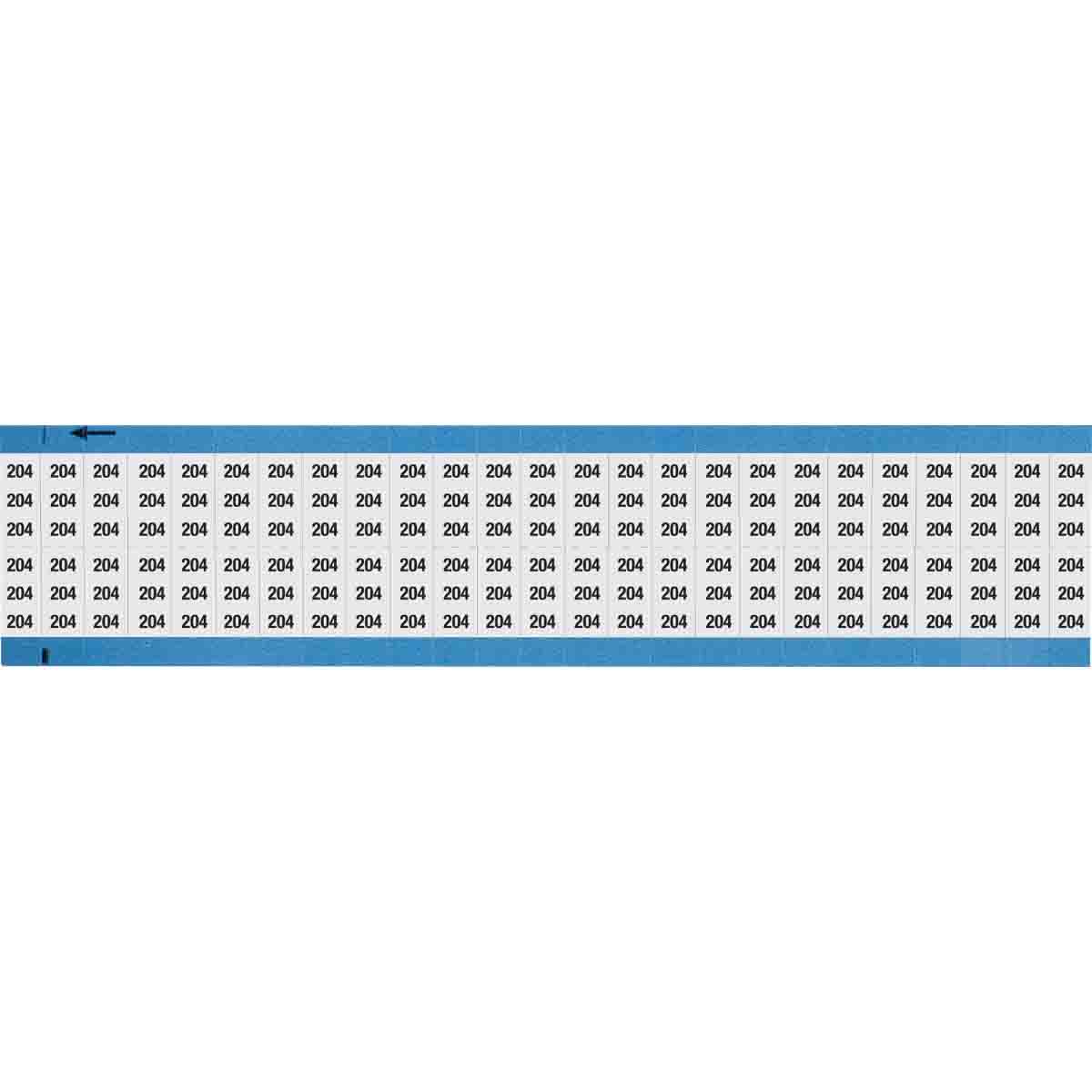 WM-204-SC-PK Wire Marker 0.75in H x 0.36in W, 204