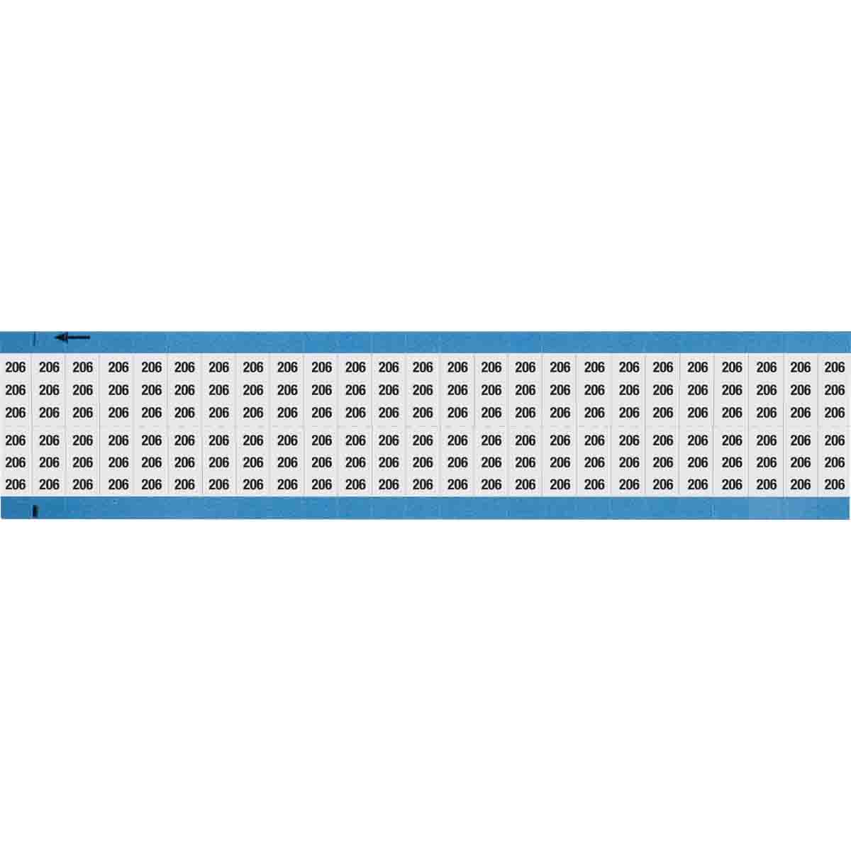WM-206-SC-PK Wire Marker 0.75in H x 0.36in W, 206