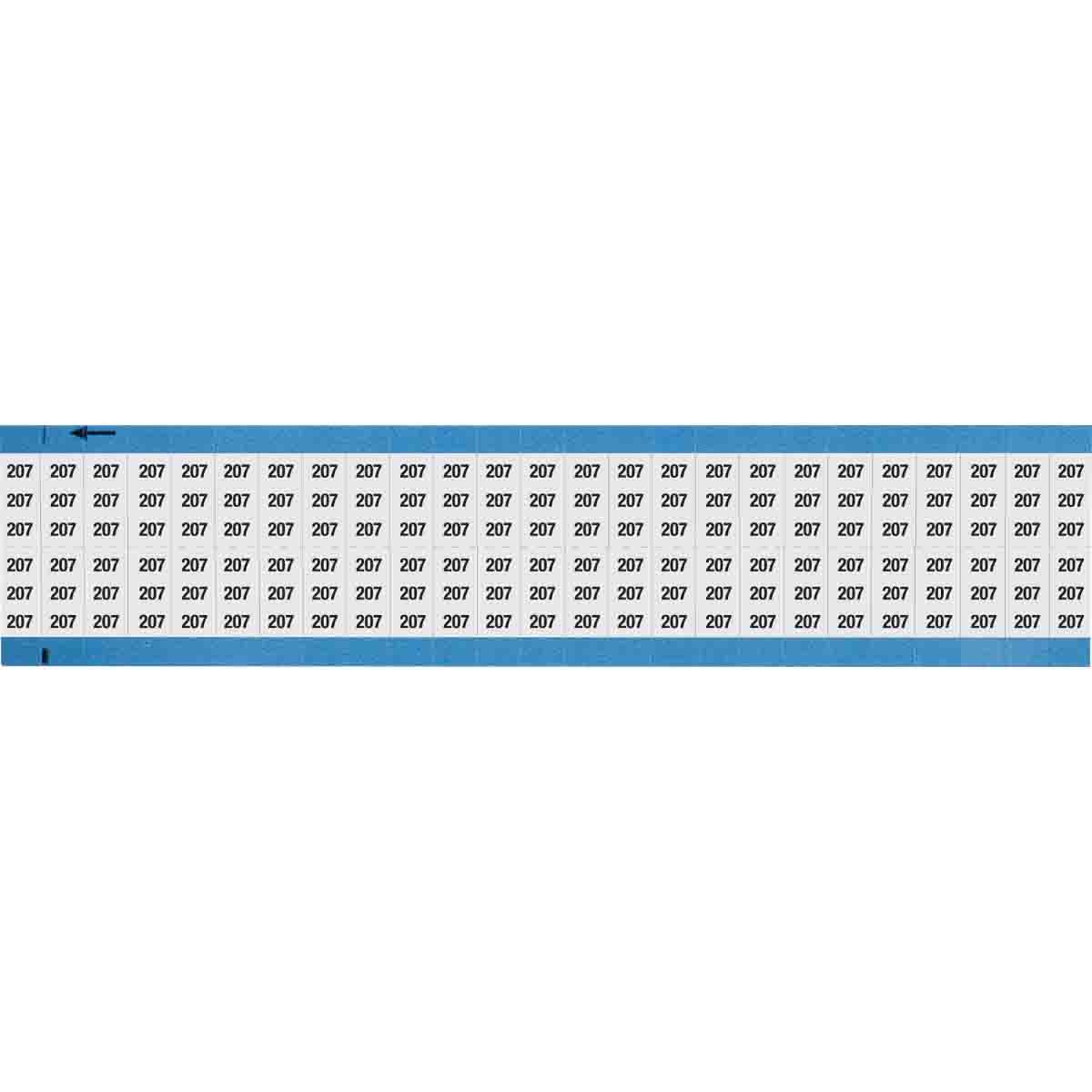 WM-207-SC-PK Wire Marker 0.75in H x 0.36in W, 207