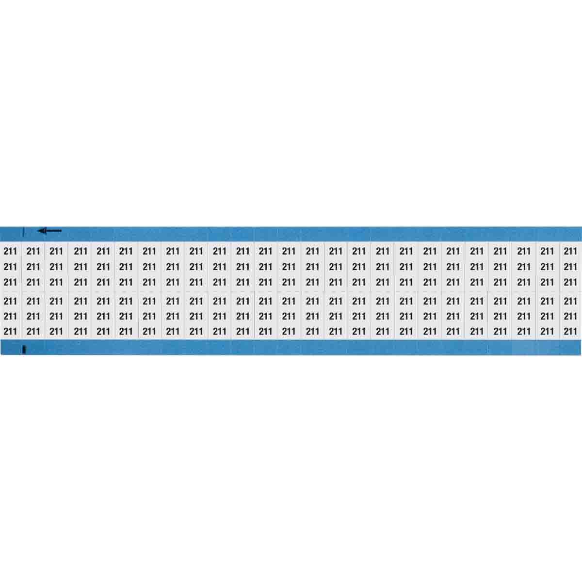 WM-211-SC-PK Wire Marker 0.75in H x 0.36in W, 211
