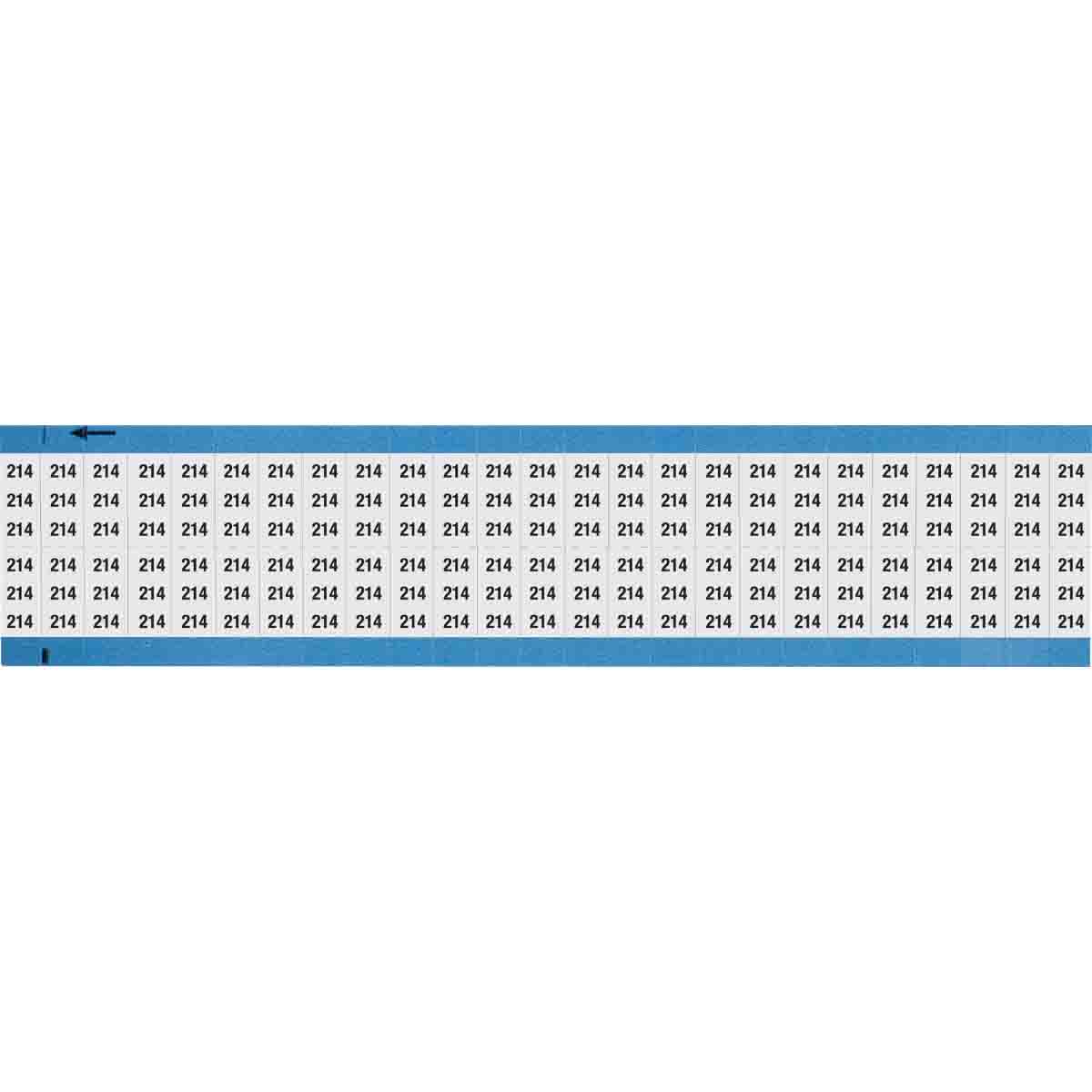 WM-214-SC-PK Wire Marker 0.75in H x 0.36in W, 214