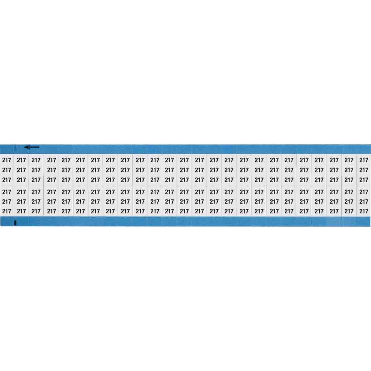 WM-217-SC-PK Wire Marker 0.75in H x 0.36in W, 217