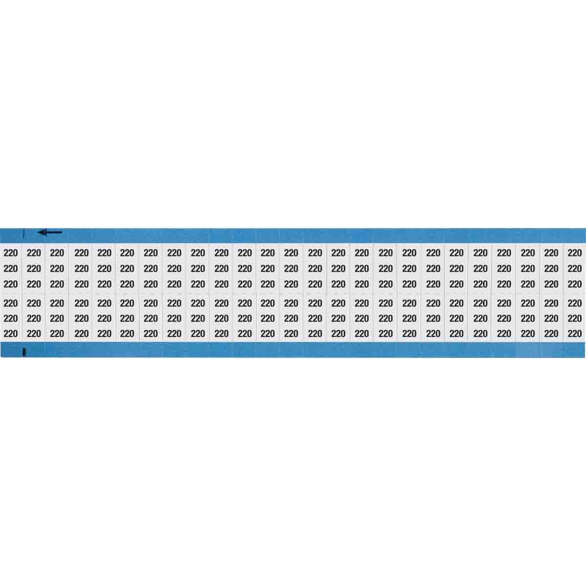 WM-220-SC-PK Wire Marker 0.75in H x 0.36in W, 220