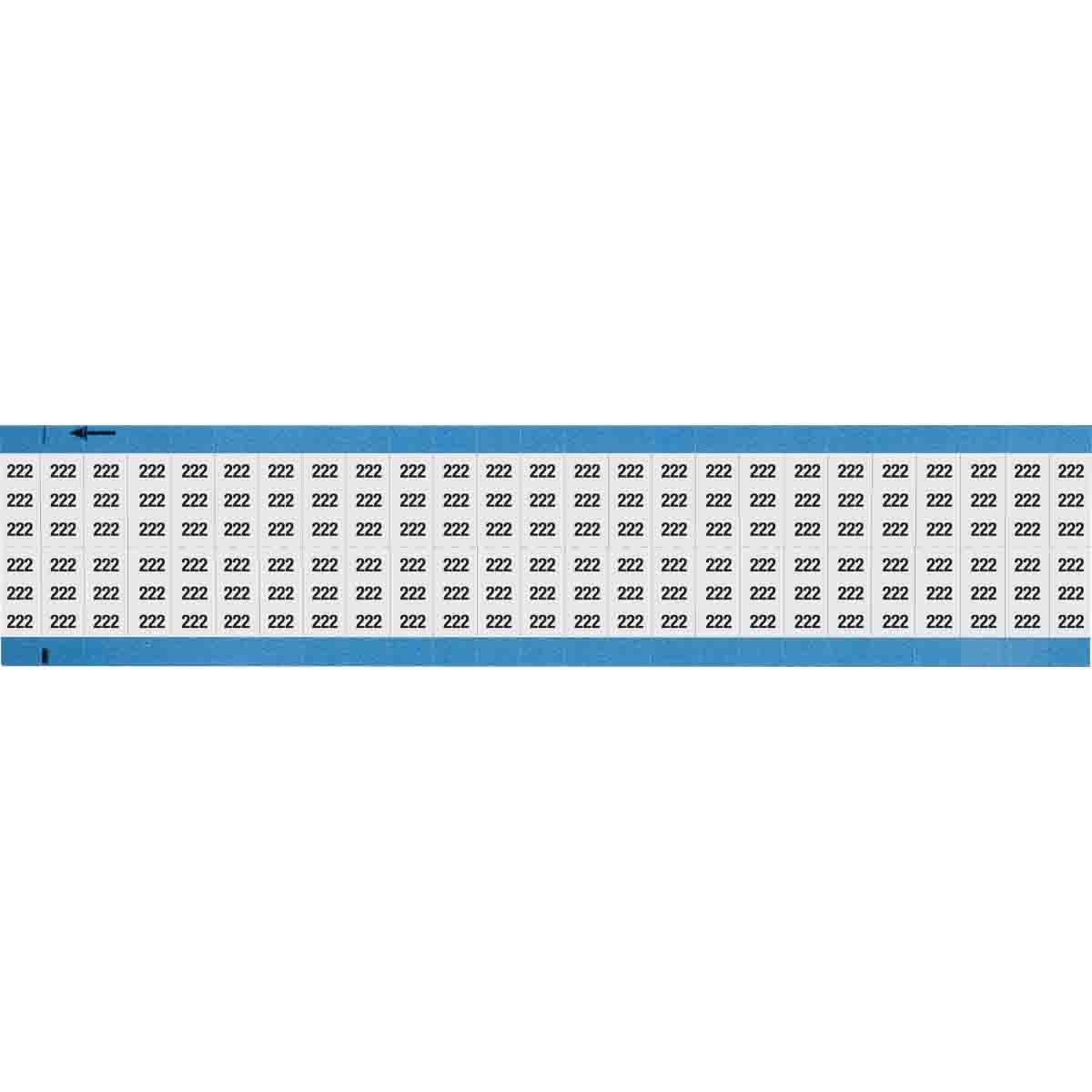 WM-222-SC-PK Wire Marker 0.75in H x 0.36in W, 222