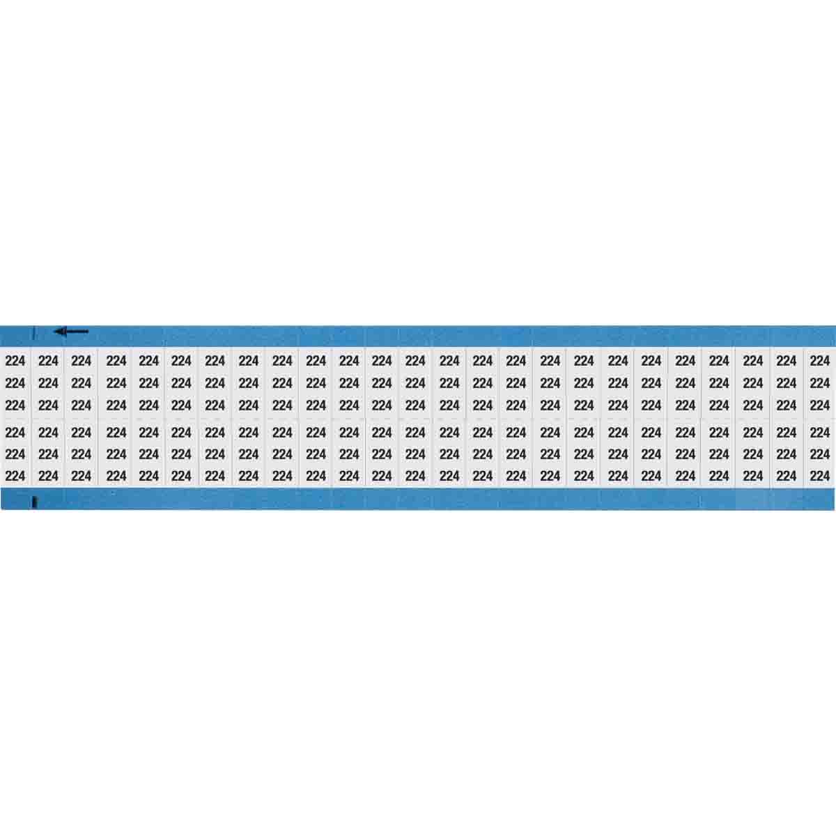 WM-224-SC-PK Wire Marker 0.75in H x 0.36in W, 224