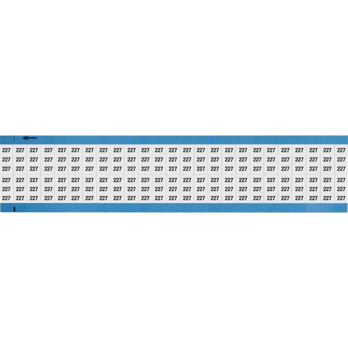 WM-227-SC-PK Wire Marker 0.75in H x 0.36in W, 227