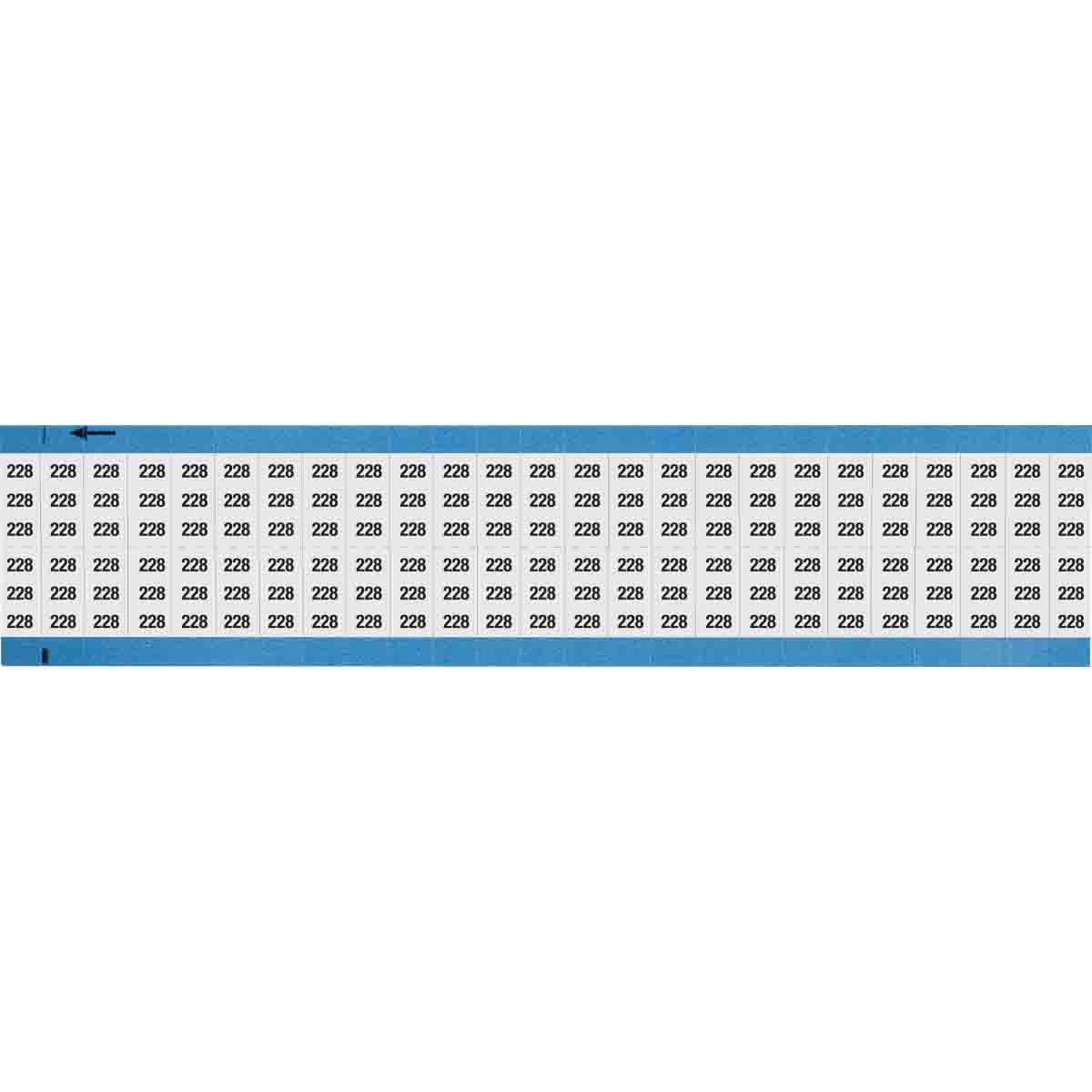 WM-228-SC-PK Wire Marker 0.75in H x 0.36in W, 228