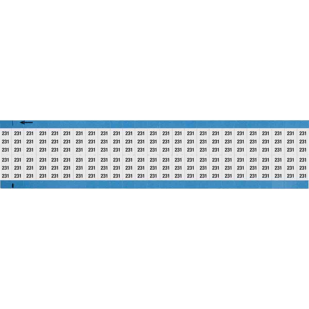 WM-231-SC-PK Wire Marker 0.75in H x 0.36in W, 231