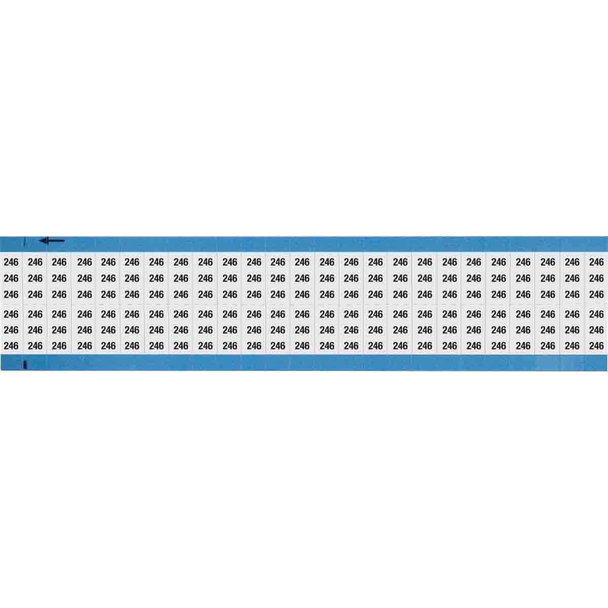 WM-246-SC-PK Wire Marker 0.75in H x 0.36in W, 246