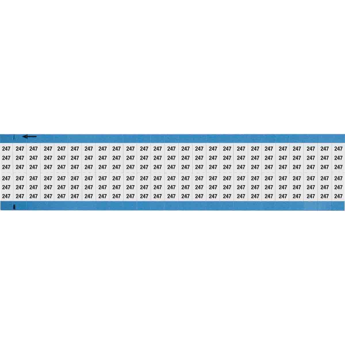 WM-247-SC-PK Wire Marker 0.75in H x 0.36in W, 247