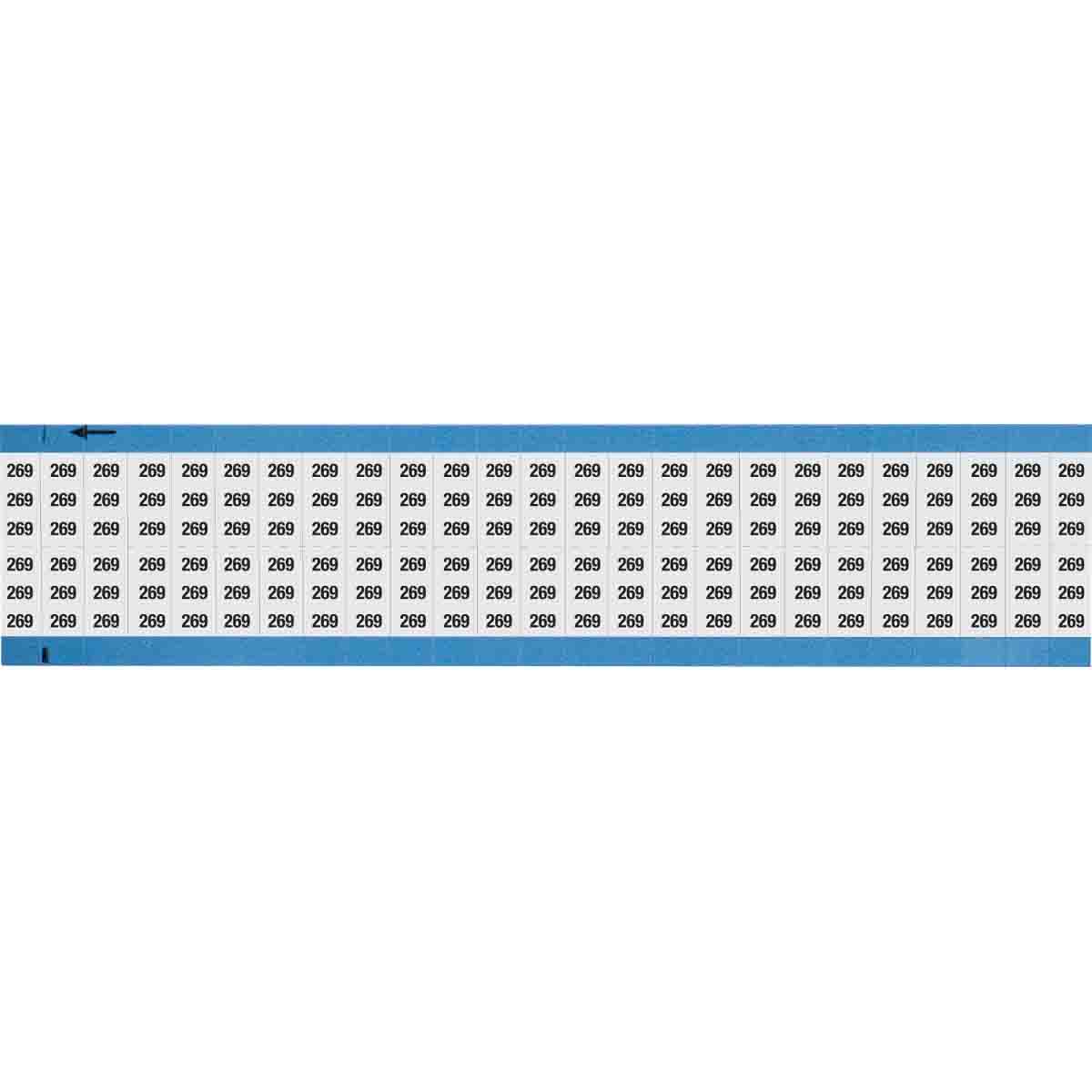 WM-269-SC-PK Wire Marker 0.75in H x 0.36in W, 269