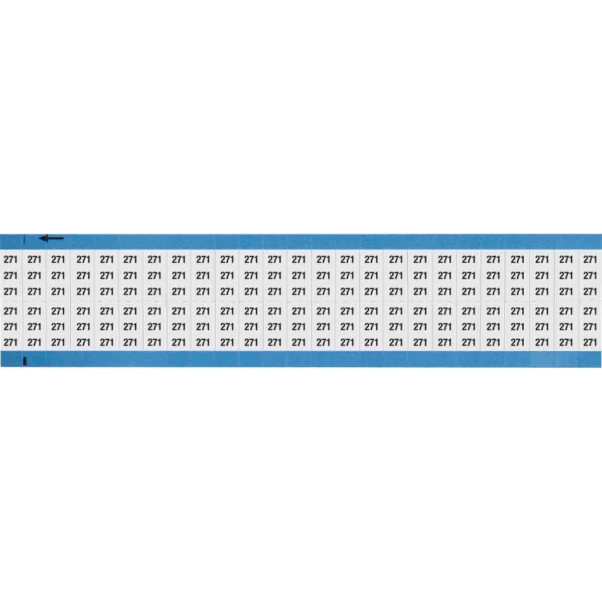 WM-271-SC-PK Wire Marker 0.75in H x 0.36in W, 271