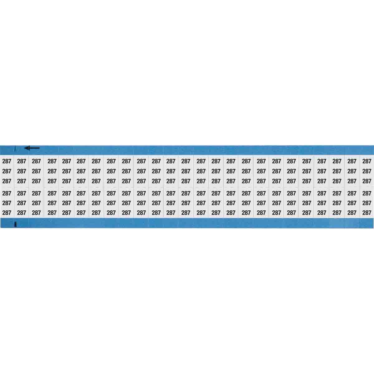 WM-287-SC-PK Wire Marker 0.75in H x 0.36in W, 287