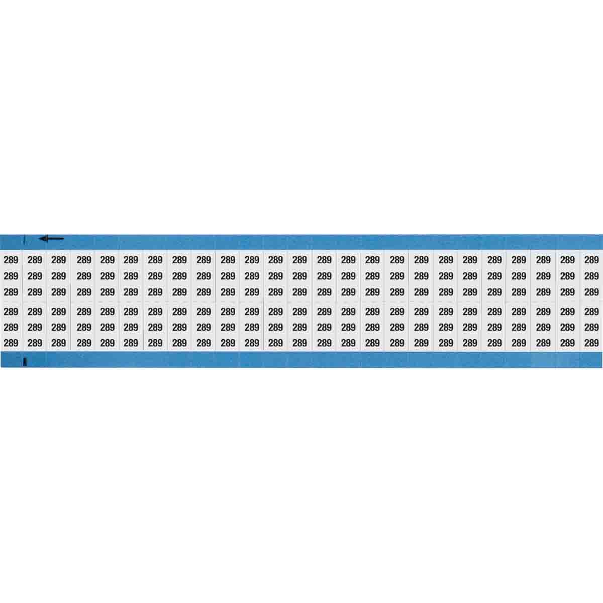 WM-289-SC-PK Wire Marker 0.75in H x 0.36in W, 289
