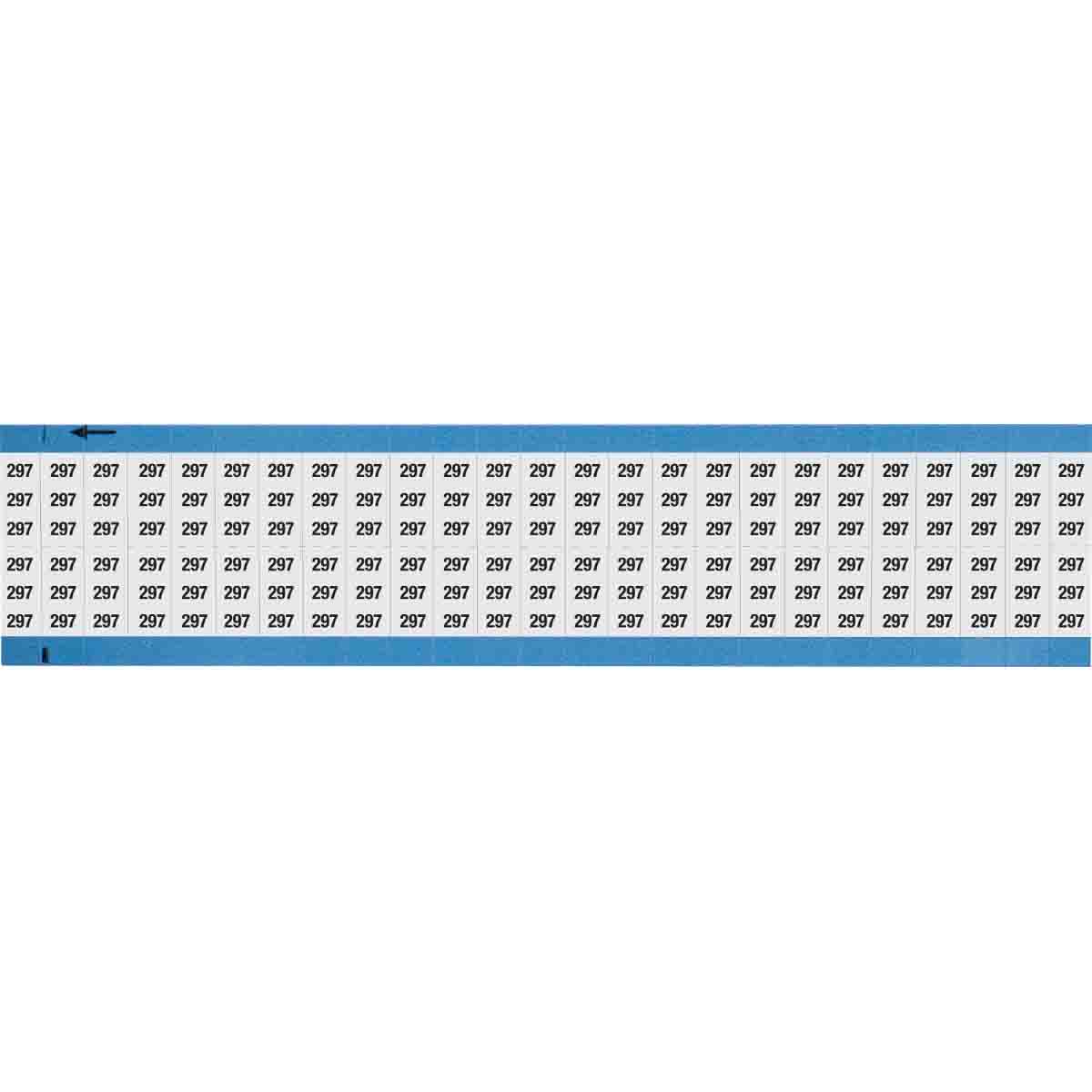 WM-297-SC-PK Wire Marker 0.75in H x 0.36in W, 297