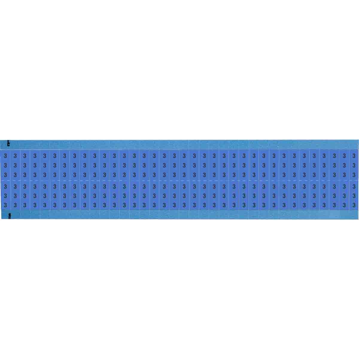 WM-3-BL-SC-PK Wire Marker .75H x 0.25in W, 3