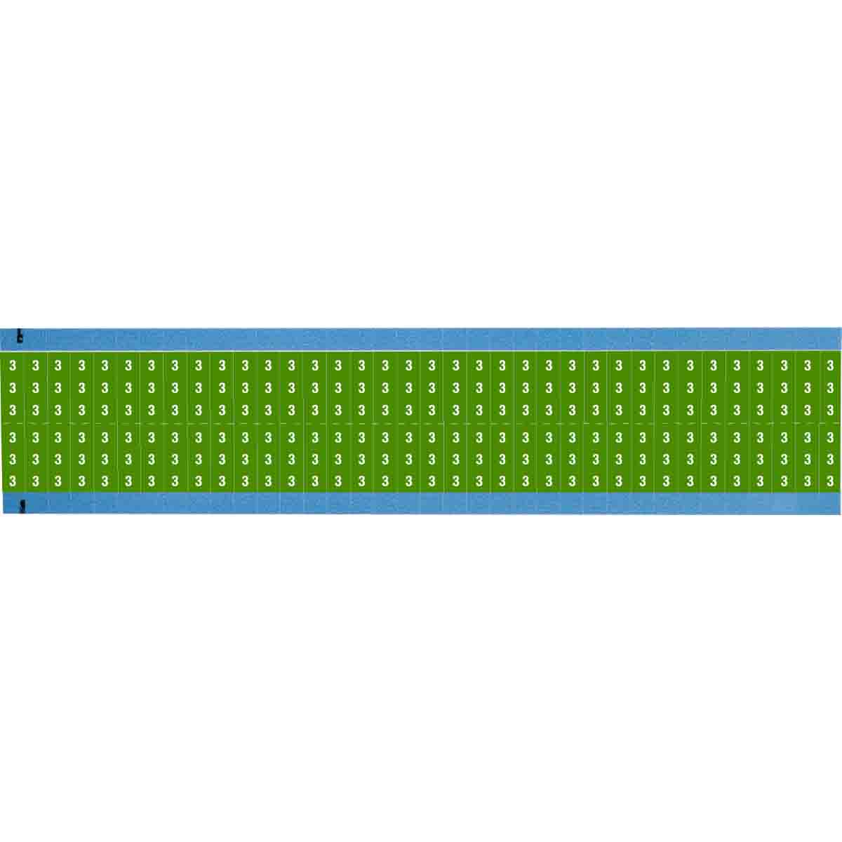 WM-3-GR-SC-PK Wire Marker .75H x 0.25in W, 3