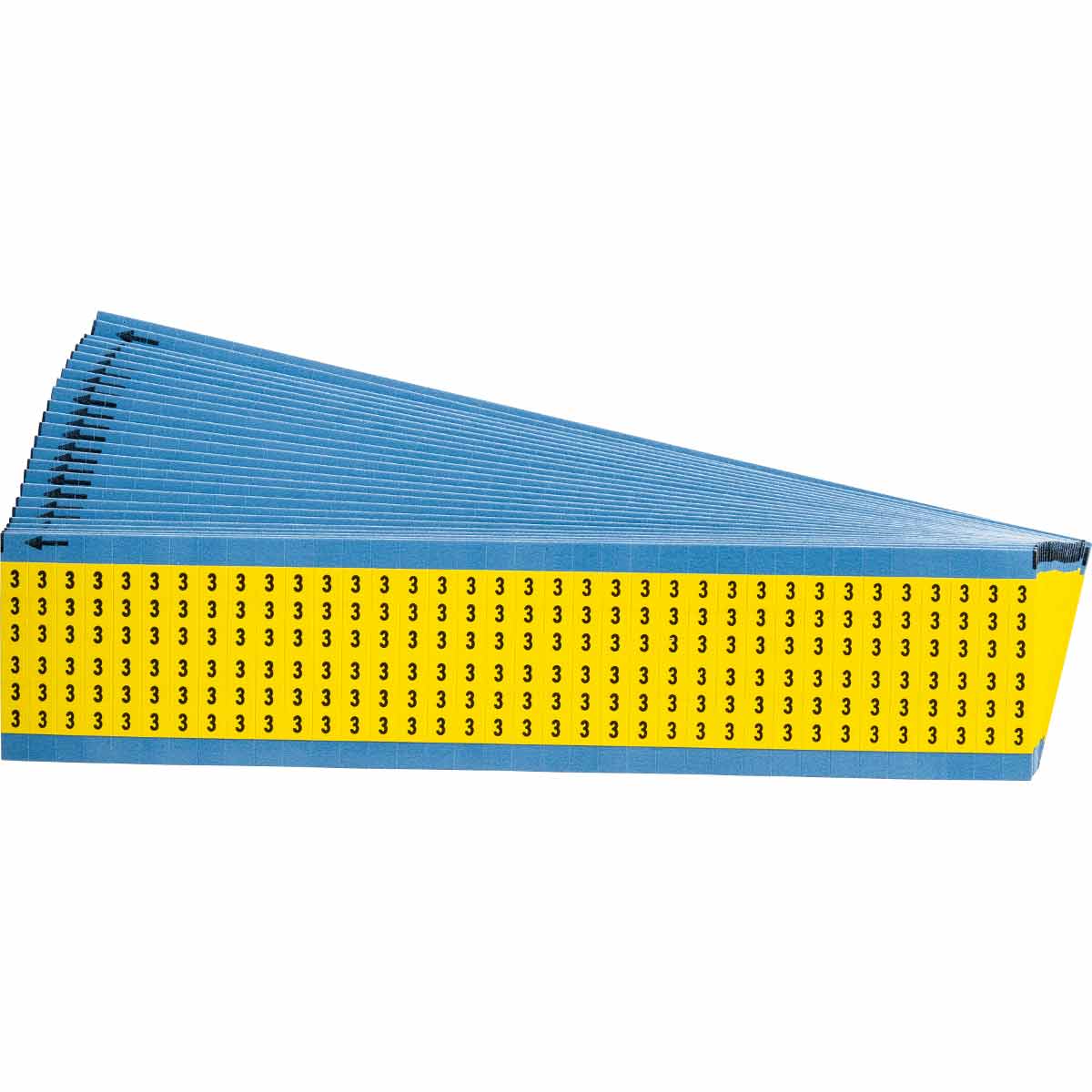 WM-3-YL-PK Wire Marker 1.5in H x 0.25in W, 3