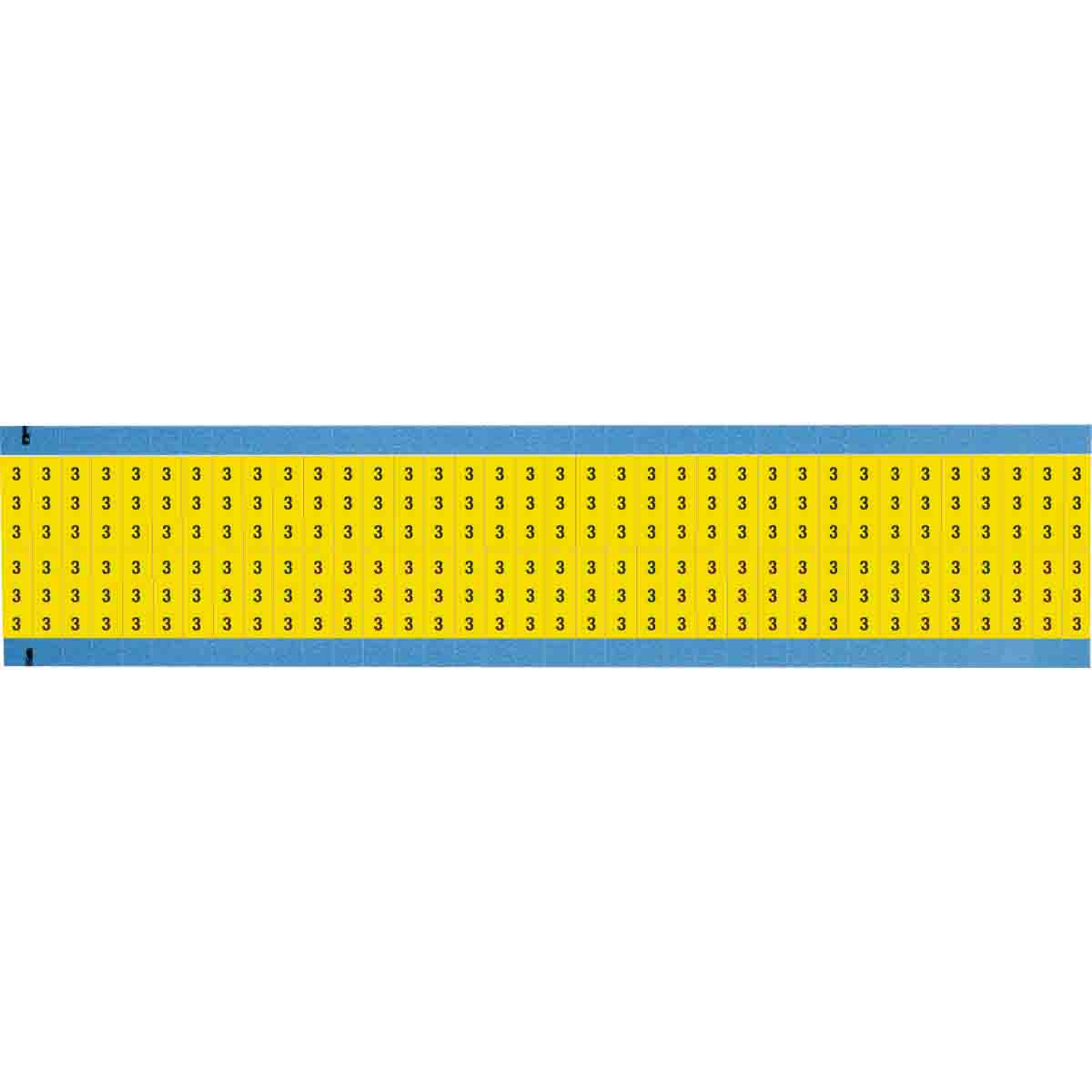 WM-3-YL-SC-PK Wire Marker .75H x 0.25in W, 3