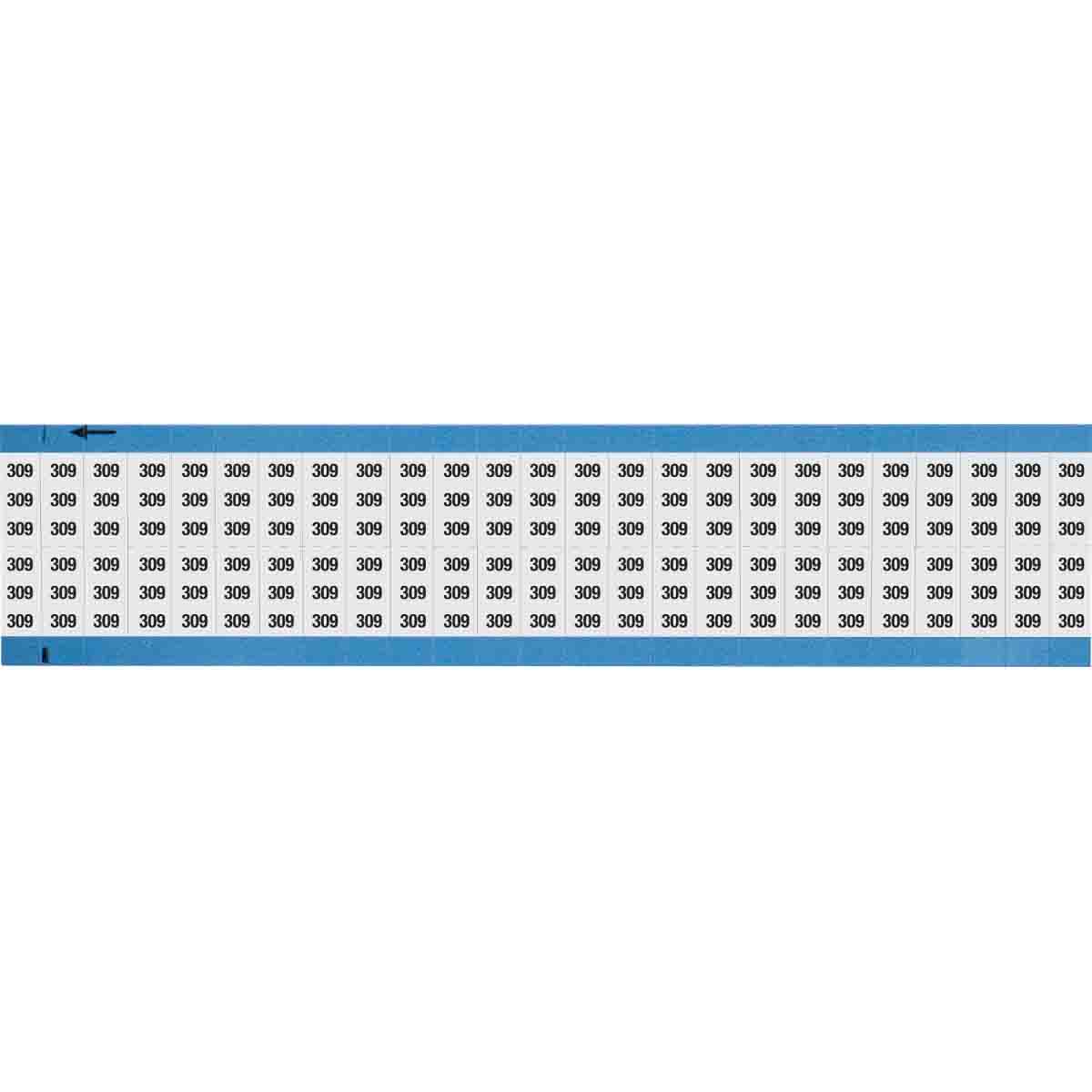 Numerical Wire Markers Repositionable Vinyl 0.75in H Legend