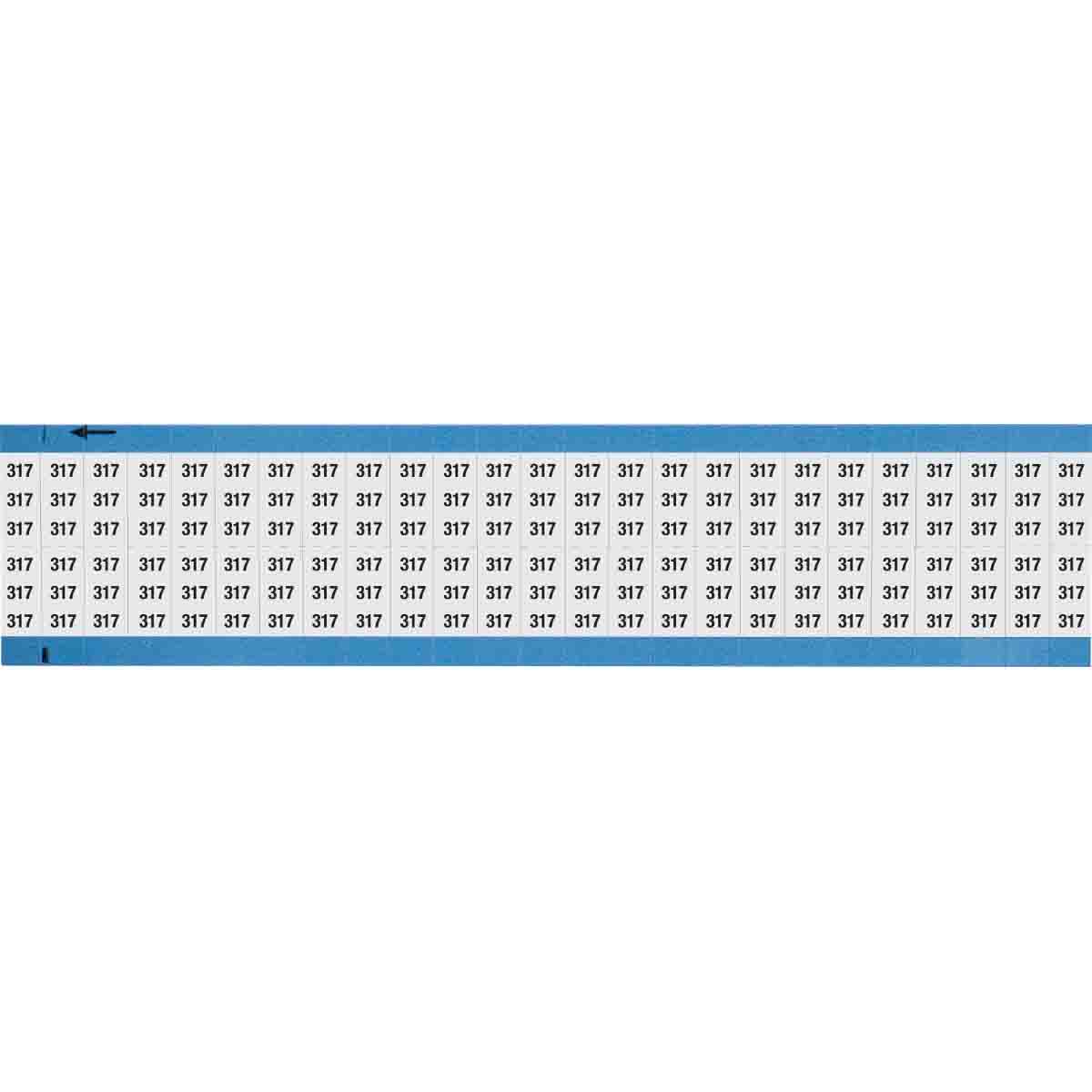WM-317-SC-PK Wire Marker 0.75in H x 0.36in W, 317