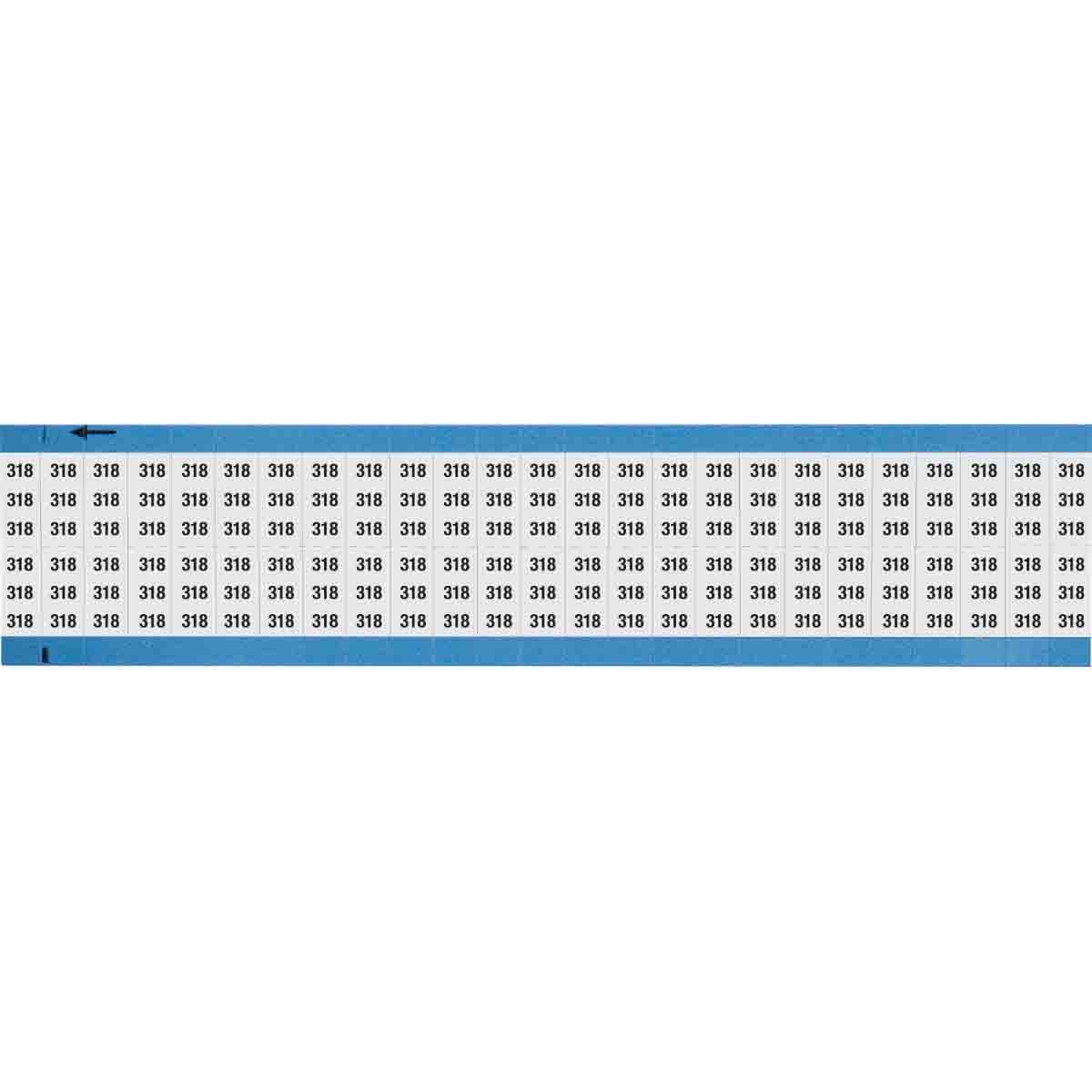 WM-318-SC-PK Wire Marker 0.75in H x 0.36in W, 318